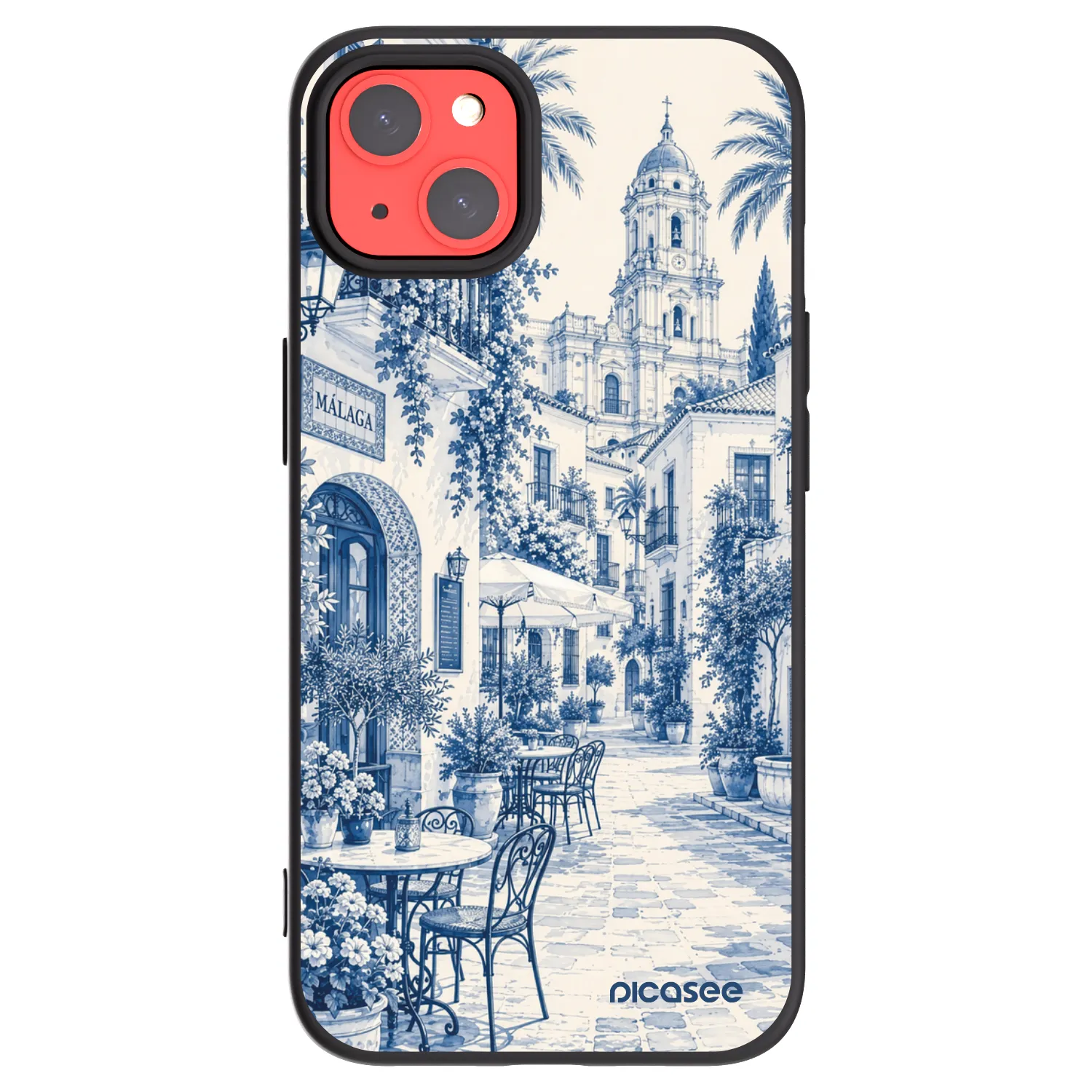 Picasee Apple iPhone 13 Hülle - Schwarzes Silikon - Calle Azul