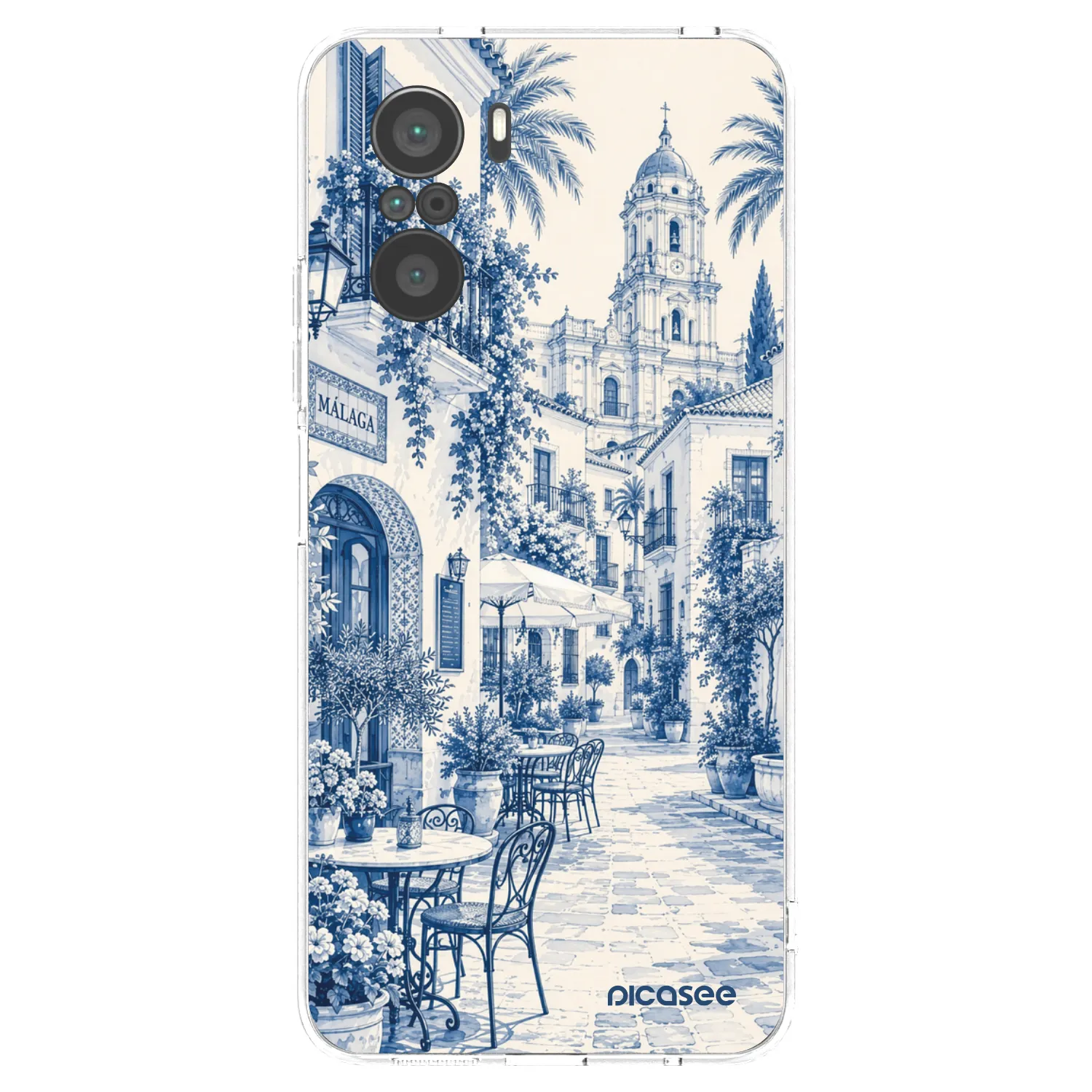 Picasee Xiaomi Poco F3 Hülle - Transparentes Silikon - Calle Azul