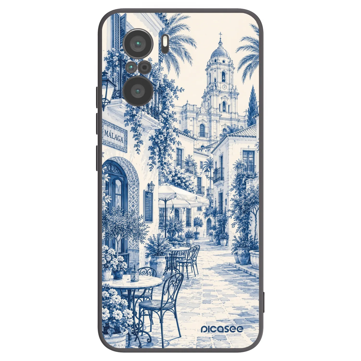 Picasee Xiaomi Poco F3 Hülle - Schwarzes Silikon - Calle Azul
