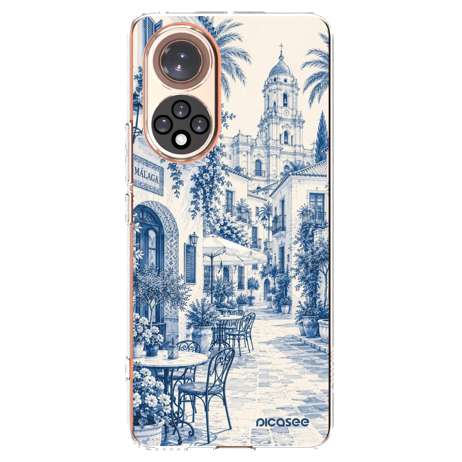Picasee Honor 50 5G Hülle - Transparentes Silikon - Calle Azul