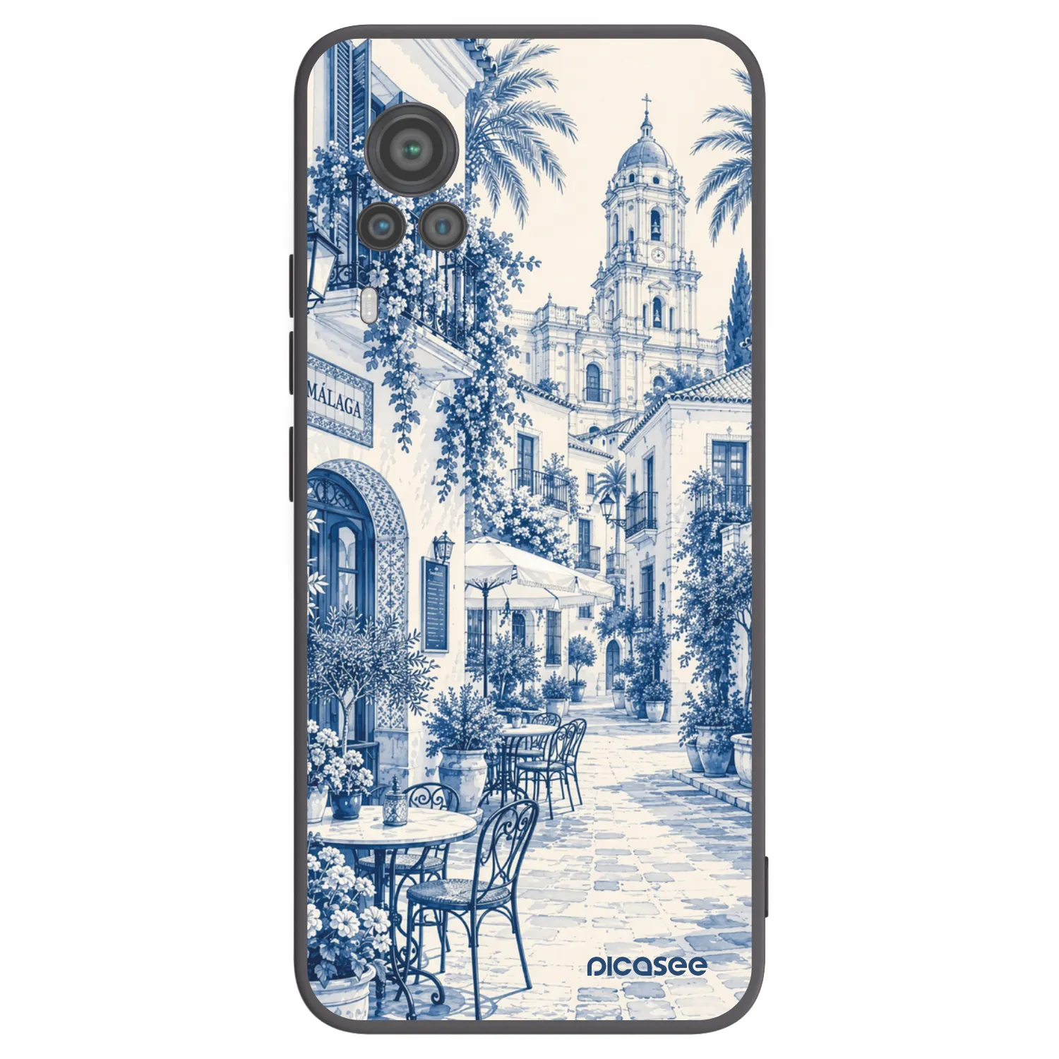 Picasee Vivo X60 Pro 5G Hülle - Schwarzes Silikon - Calle Azul