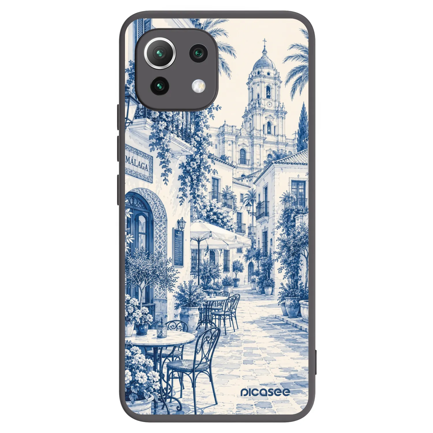 Picasee Xiaomi 11 Lite 5G NE Hülle - Schwarzes Silikon - Calle Azul