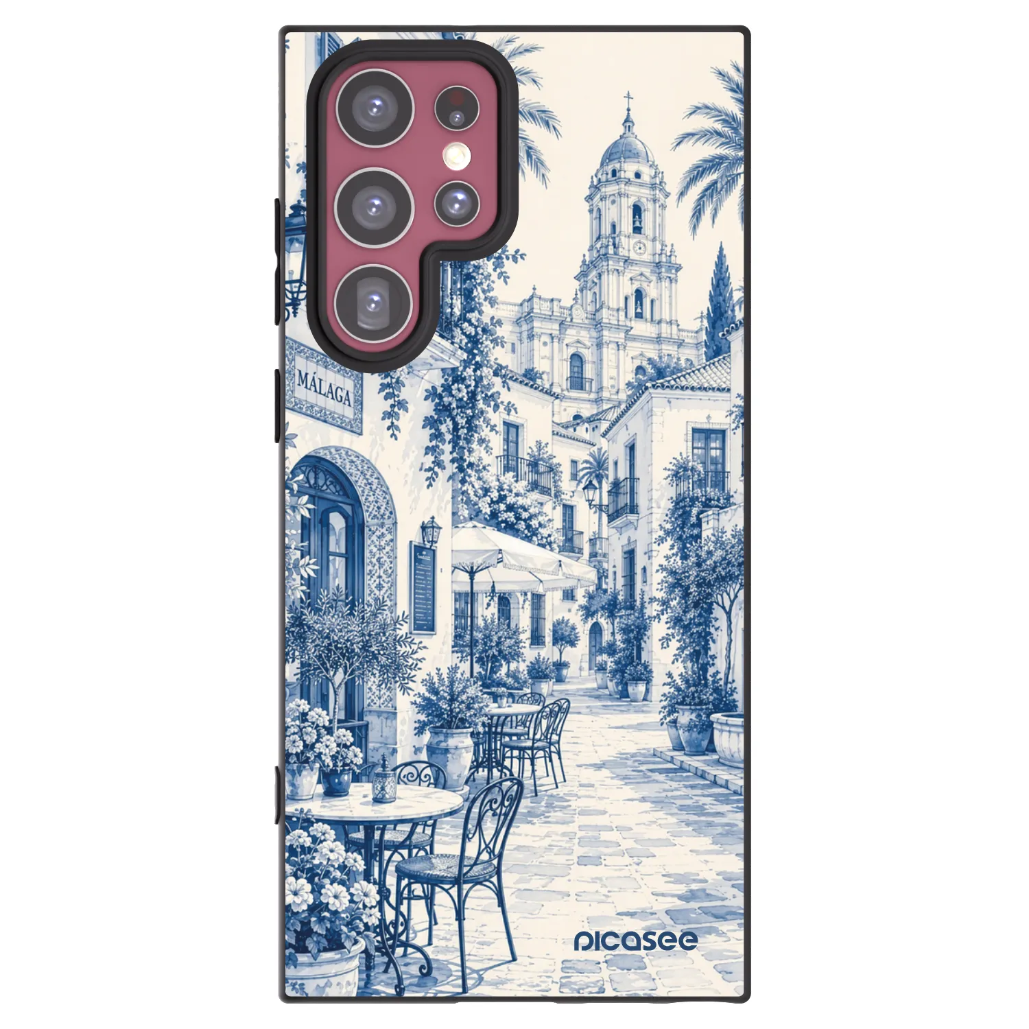 Picasee Samsung Galaxy S22 Ultra 5G Hülle - Schwarzes Silikon - Calle Azul
