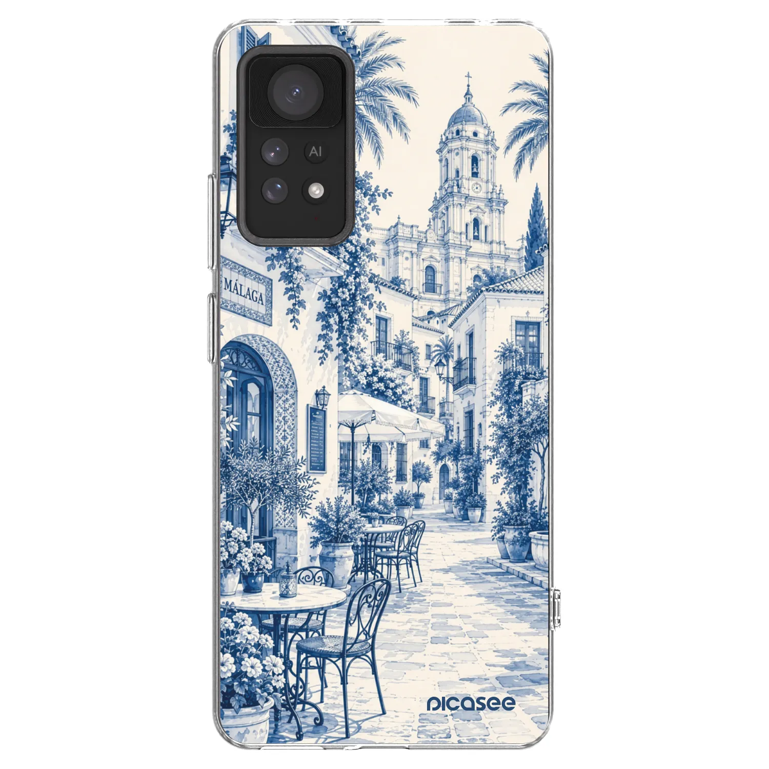 Picasee Xiaomi Redmi Note 11 Pro Hülle - Transparentes Silikon - Calle Azul