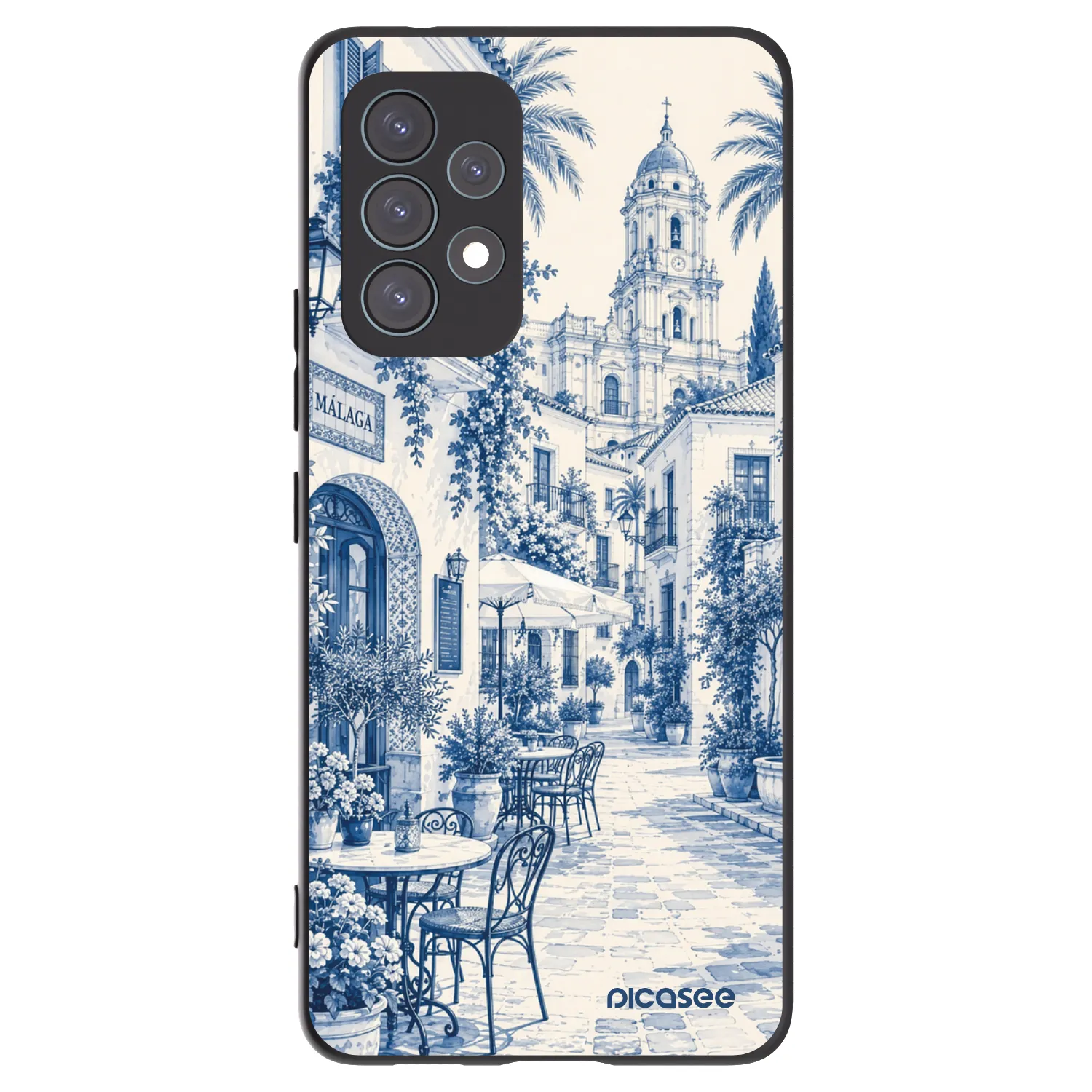 Picasee Samsung Galaxy A53 5G A536 Hülle - Schwarzes Silikon - Calle Azul