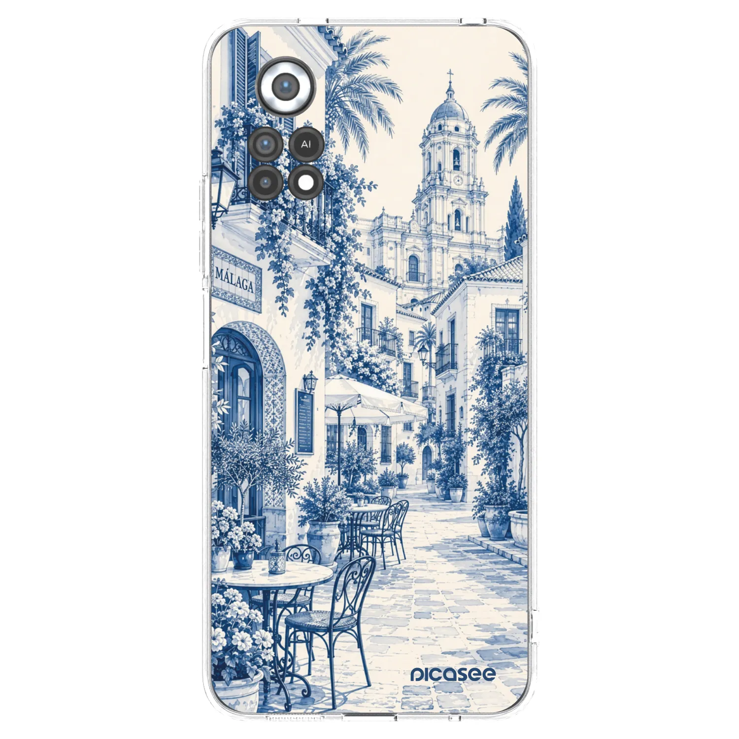 Picasee Xiaomi Poco X4 Pro 5G Hülle - Transparentes Silikon - Calle Azul