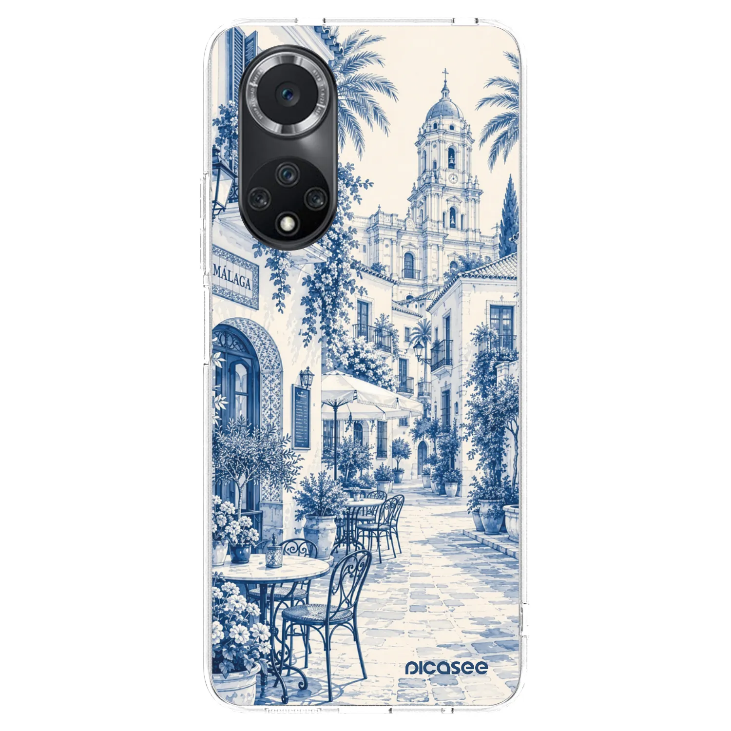 Picasee Huawei Nova 9 SE Hülle - Transparentes Silikon - Calle Azul