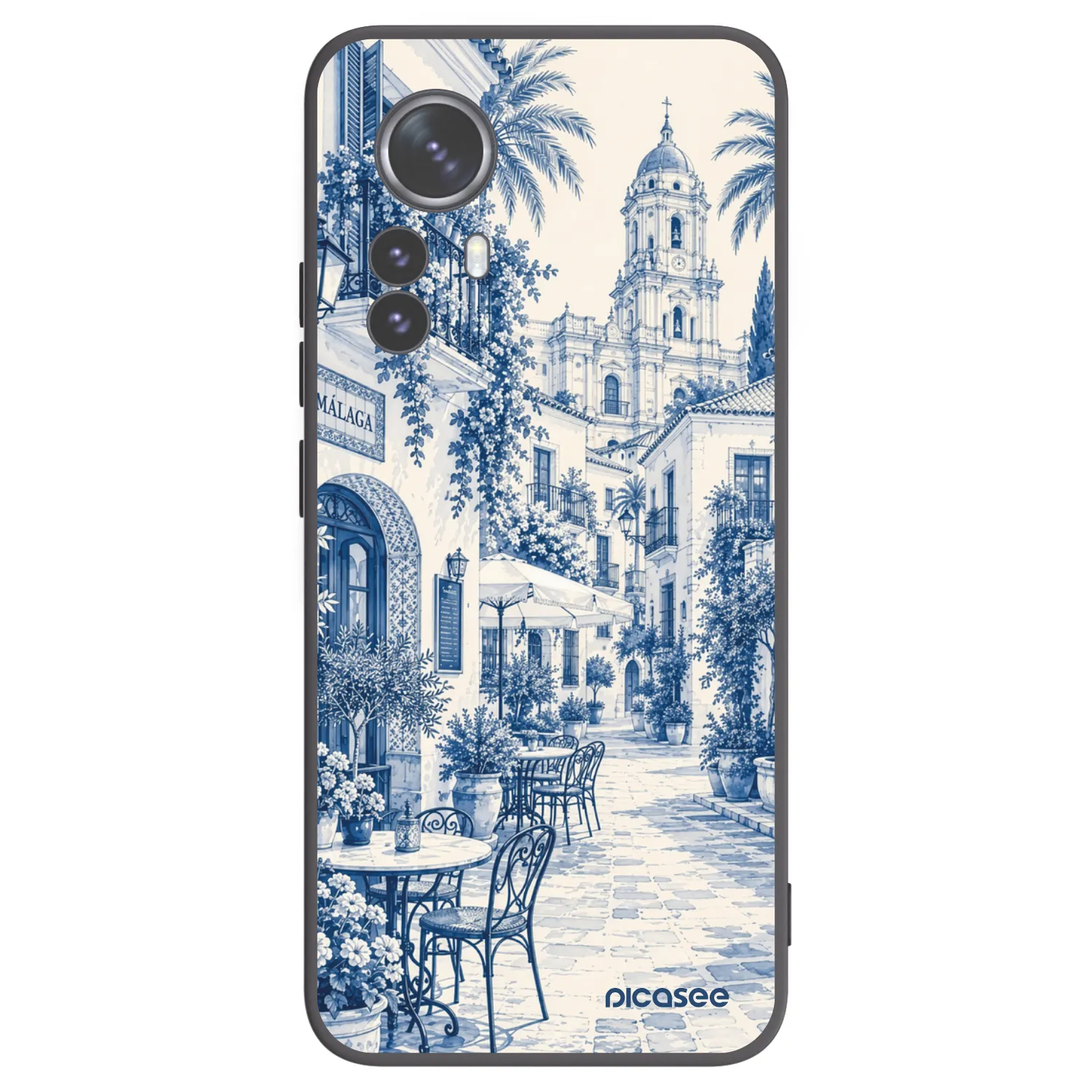 Picasee Xiaomi 12 Pro Hülle - Schwarzes Silikon - Calle Azul