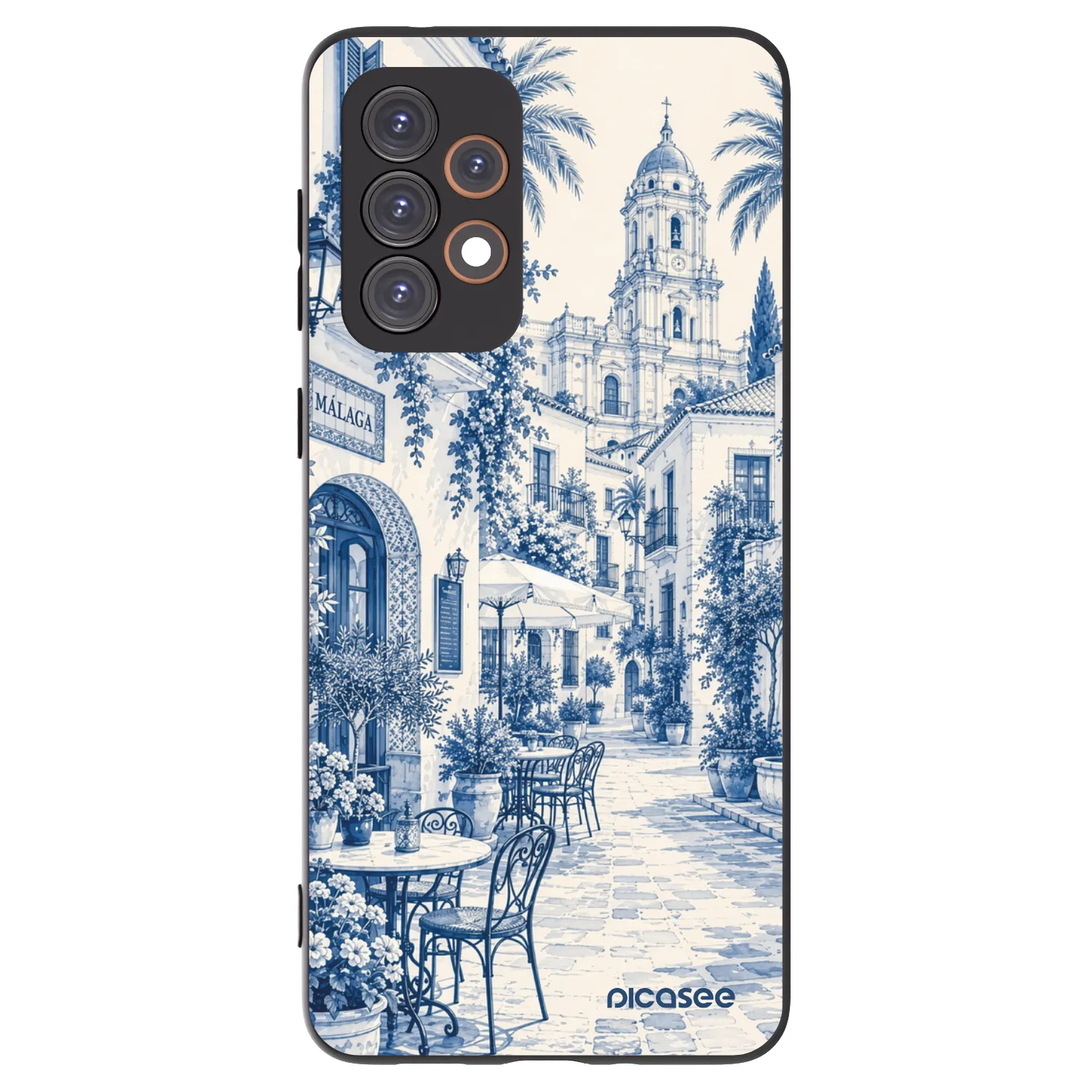 Picasee Samsung Galaxy A33 5G A336 Hülle - Schwarzes Silikon - Calle Azul