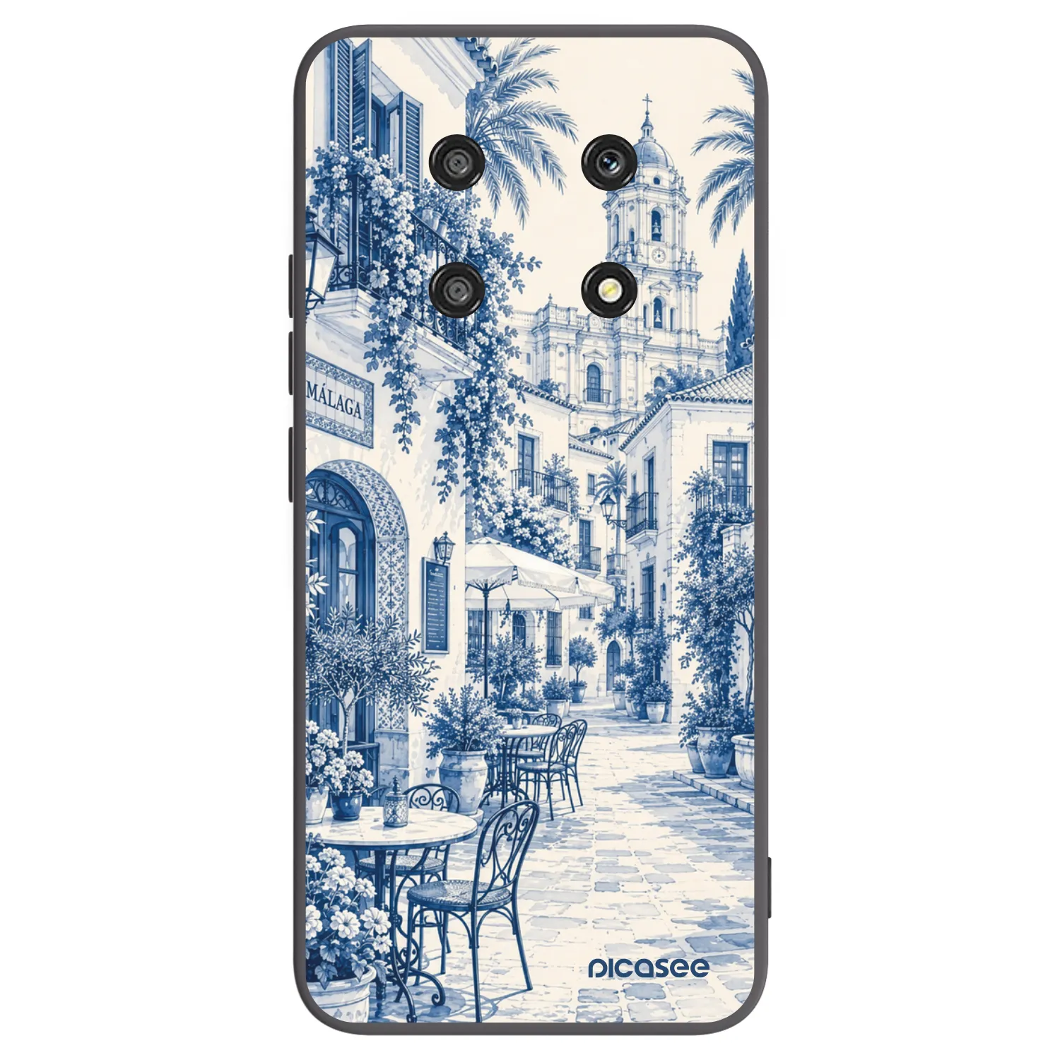 Picasee Honor Magic4 Lite 5G Hülle - Schwarzes Silikon - Calle Azul
