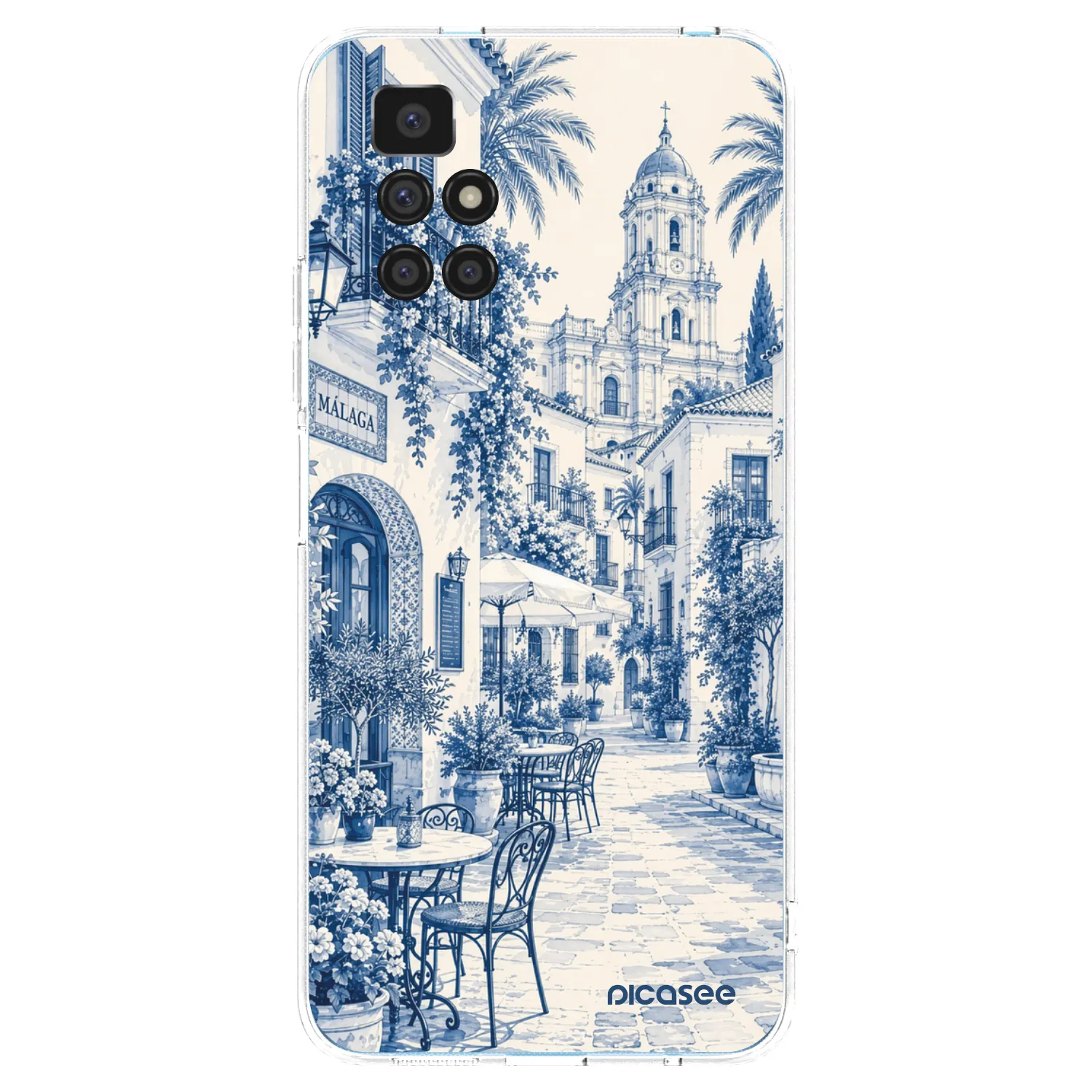 Picasee Xiaomi Redmi 10 (2022) Hülle - Transparentes Silikon - Calle Azul