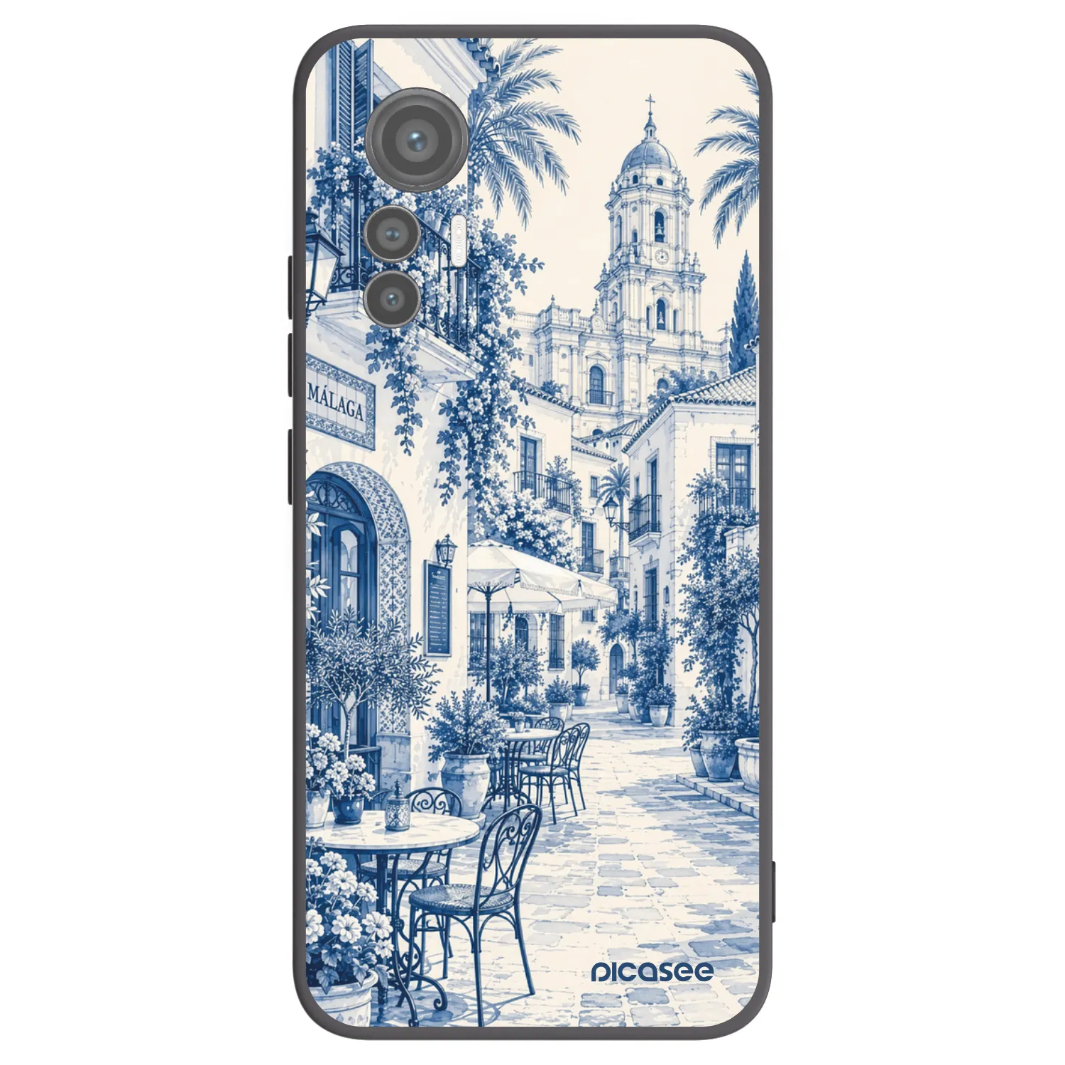 Picasee Xiaomi 12 Lite Hülle - Schwarzes Silikon - Calle Azul