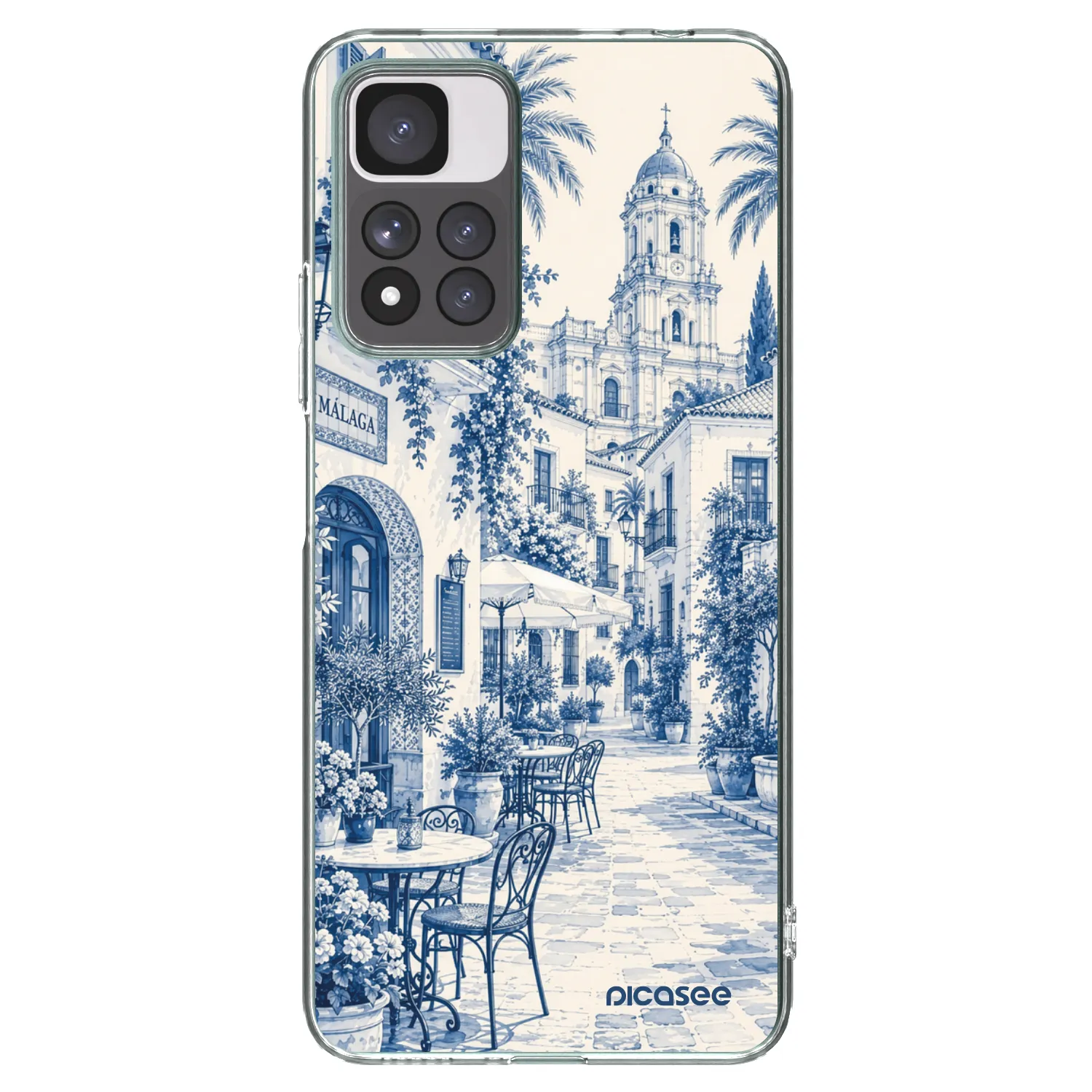 Picasee Xiaomi Redmi Note 11 Pro+ 5G Hülle - Transparentes Silikon - Calle Azul