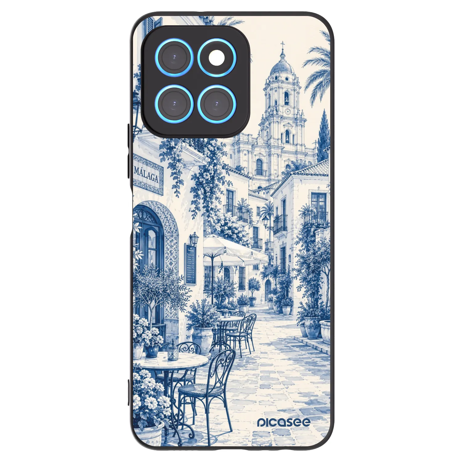 Picasee Honor X6 Hülle - Schwarzes Silikon - Calle Azul