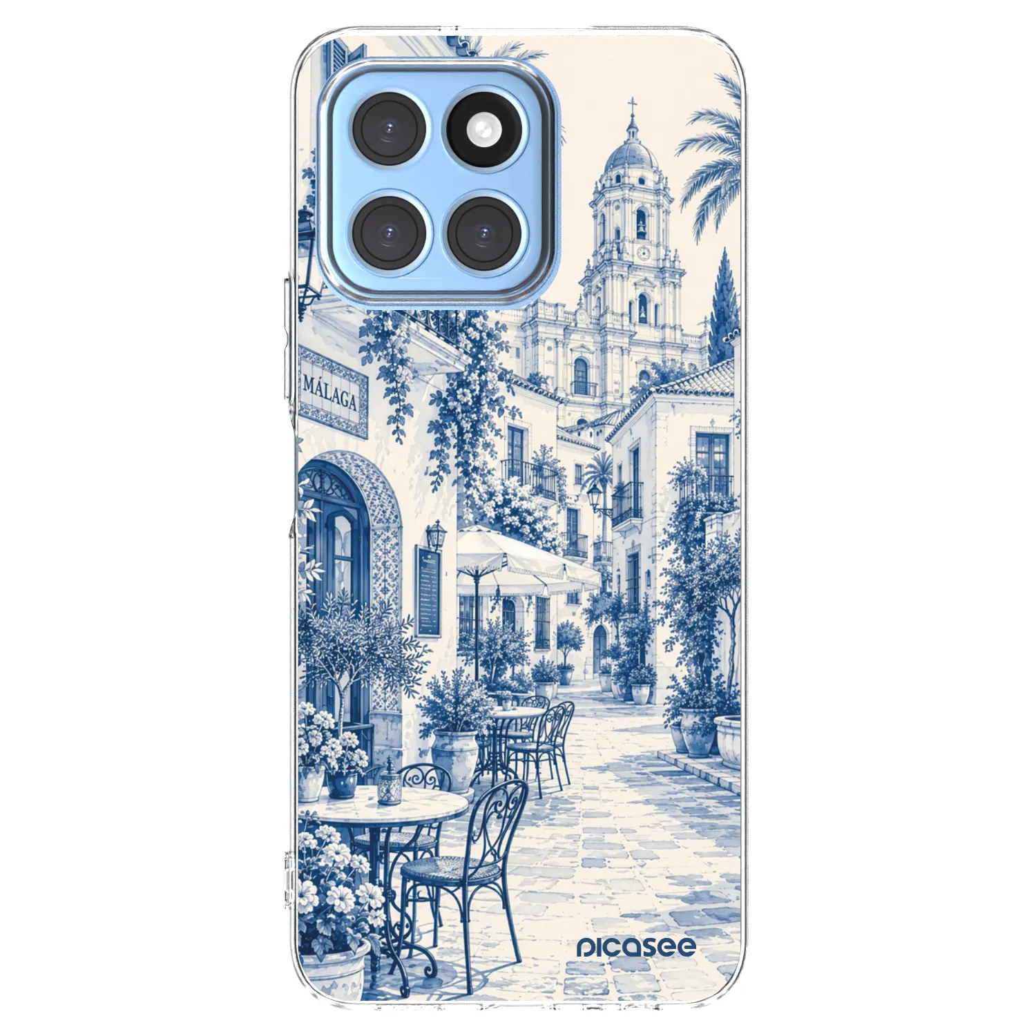 Picasee Honor X6 Hülle - Transparentes Silikon - Calle Azul