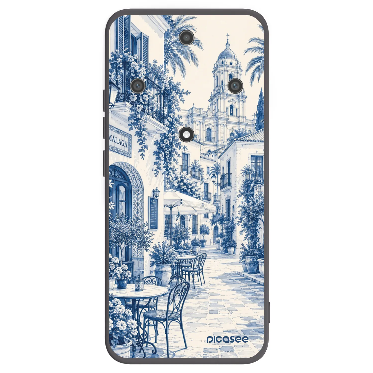 Picasee Honor Magic5 Lite 5G Hülle - Schwarzes Silikon - Calle Azul