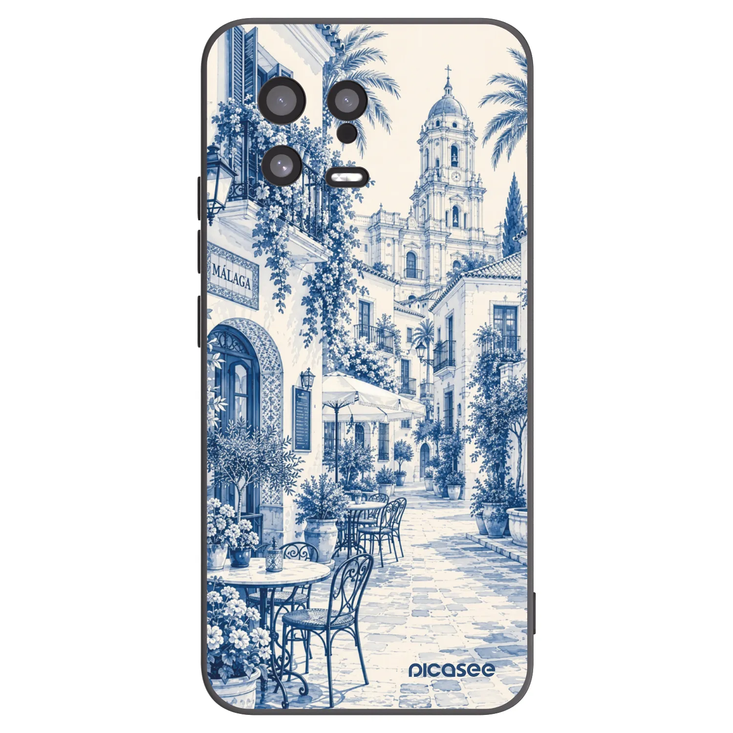 Picasee Xiaomi 13 Hülle - Schwarzes Silikon - Calle Azul