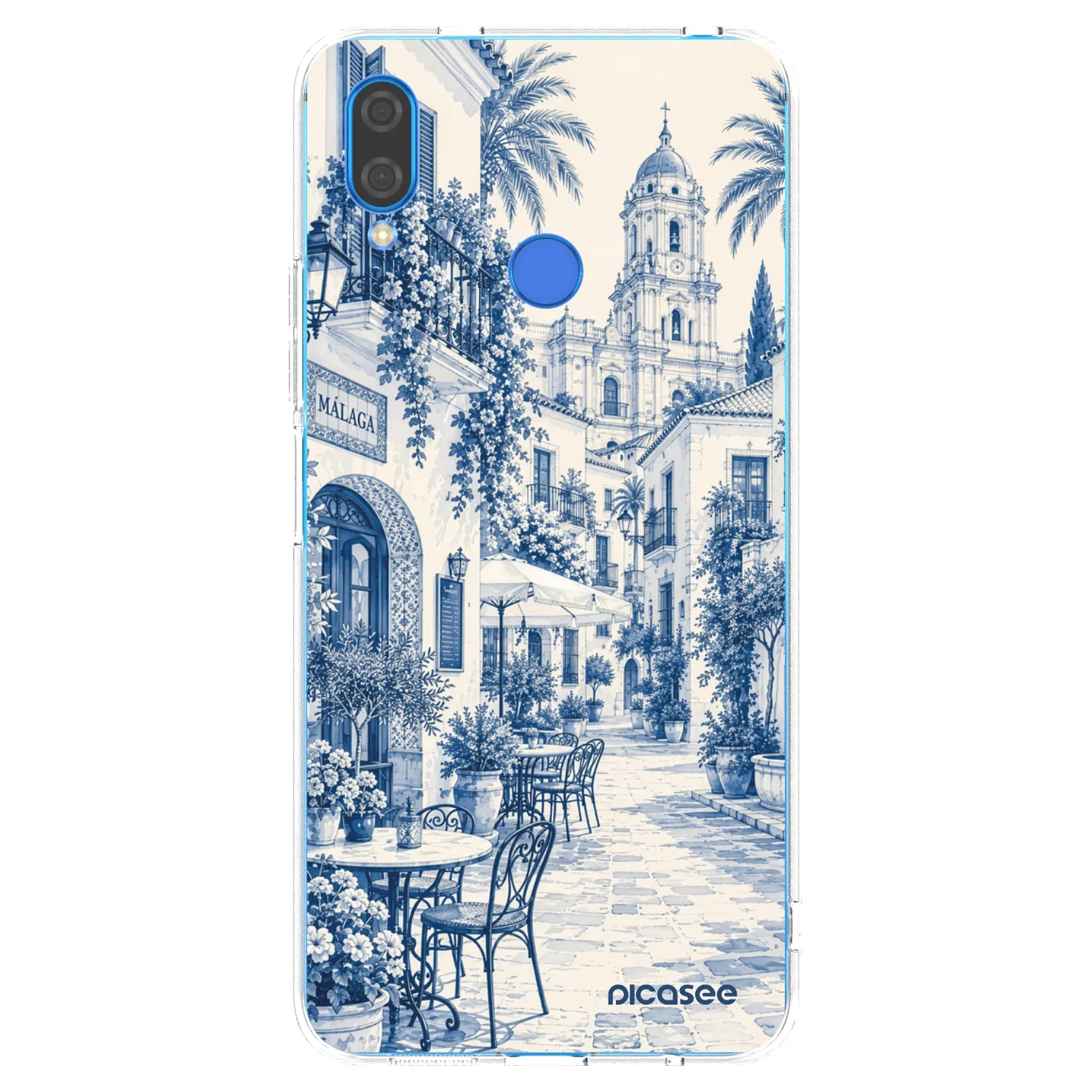 Picasee Huawei Nova 3 Hülle - Transparentes Silikon - Calle Azul