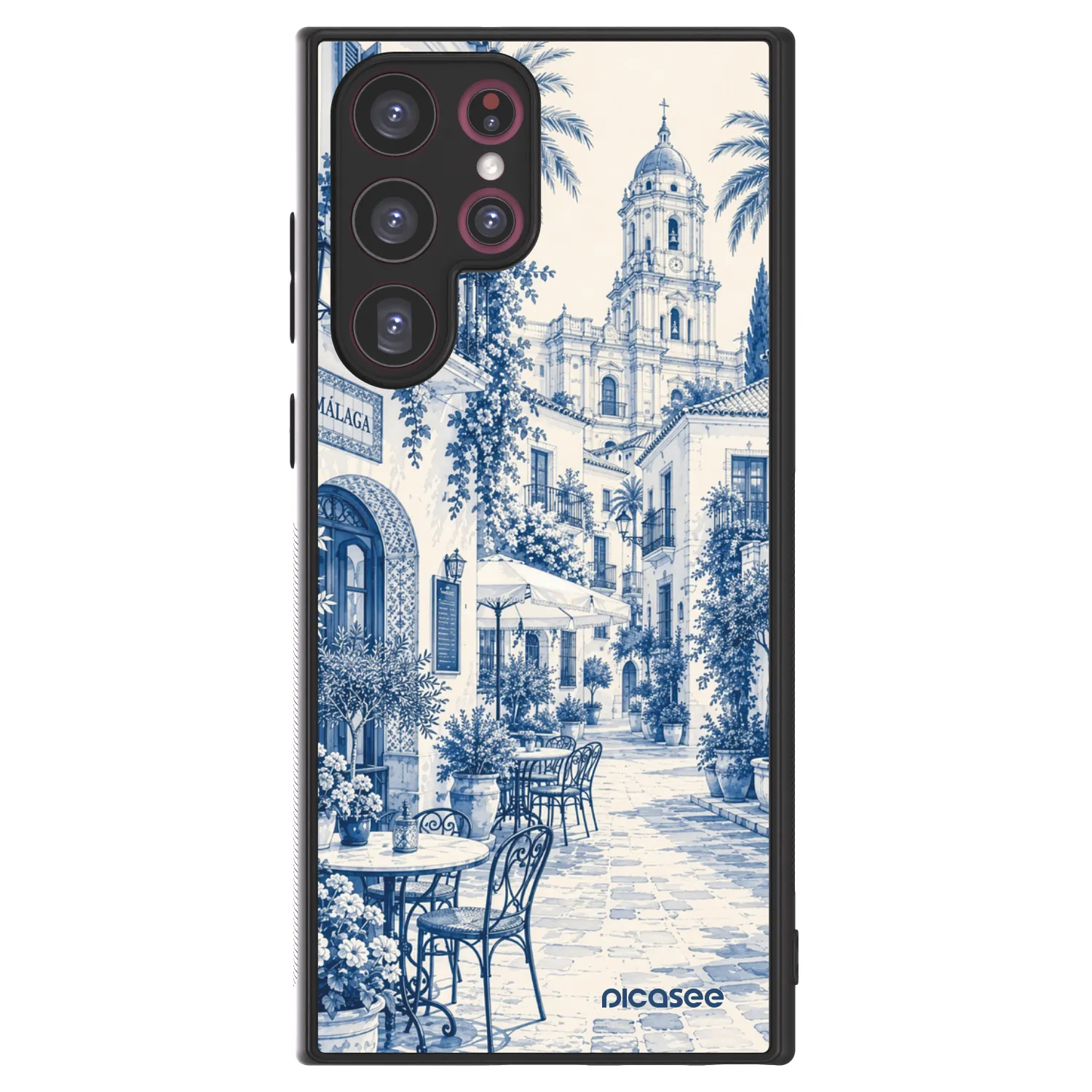 Picasee ULTIMATE CASE PowerShare für Samsung Galaxy S22 Ultra 5G - Calle Azul
