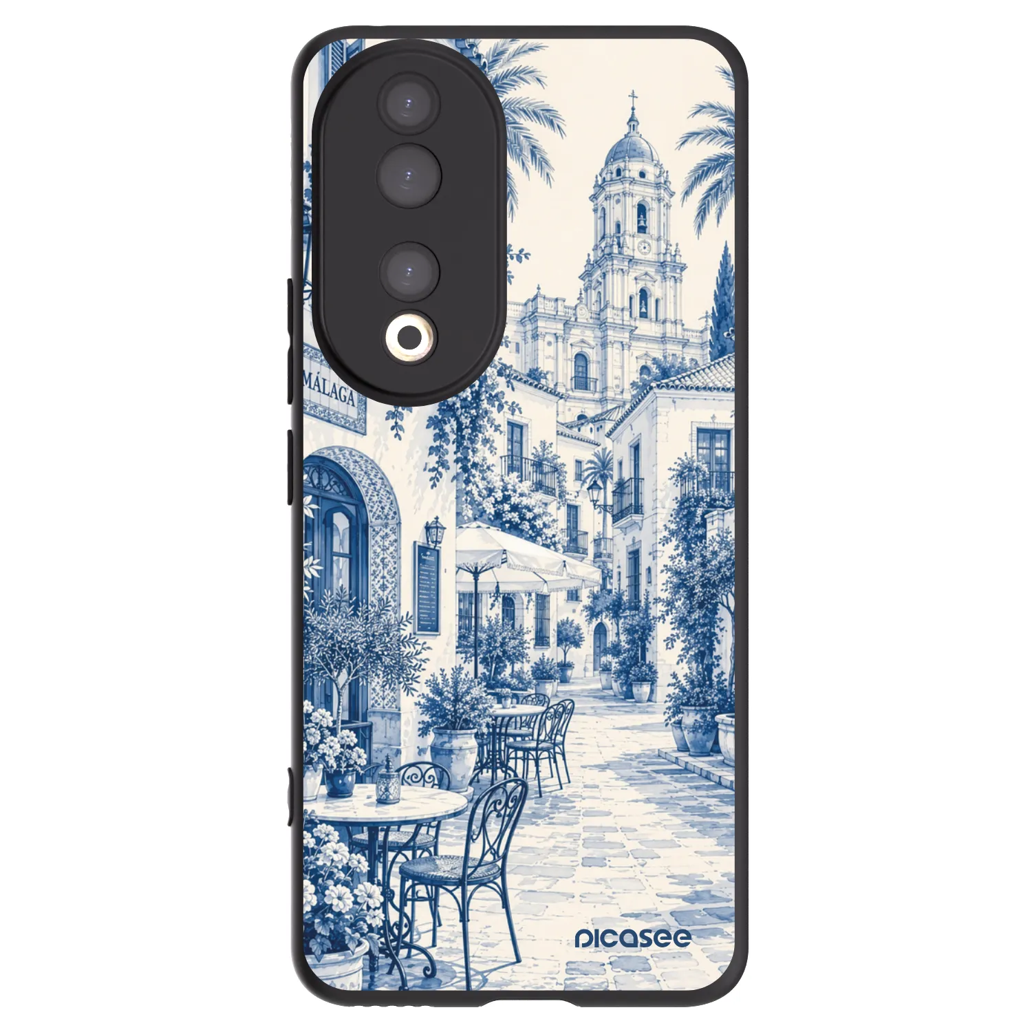Picasee Honor 90 5G Hülle - Schwarzes Silikon - Calle Azul