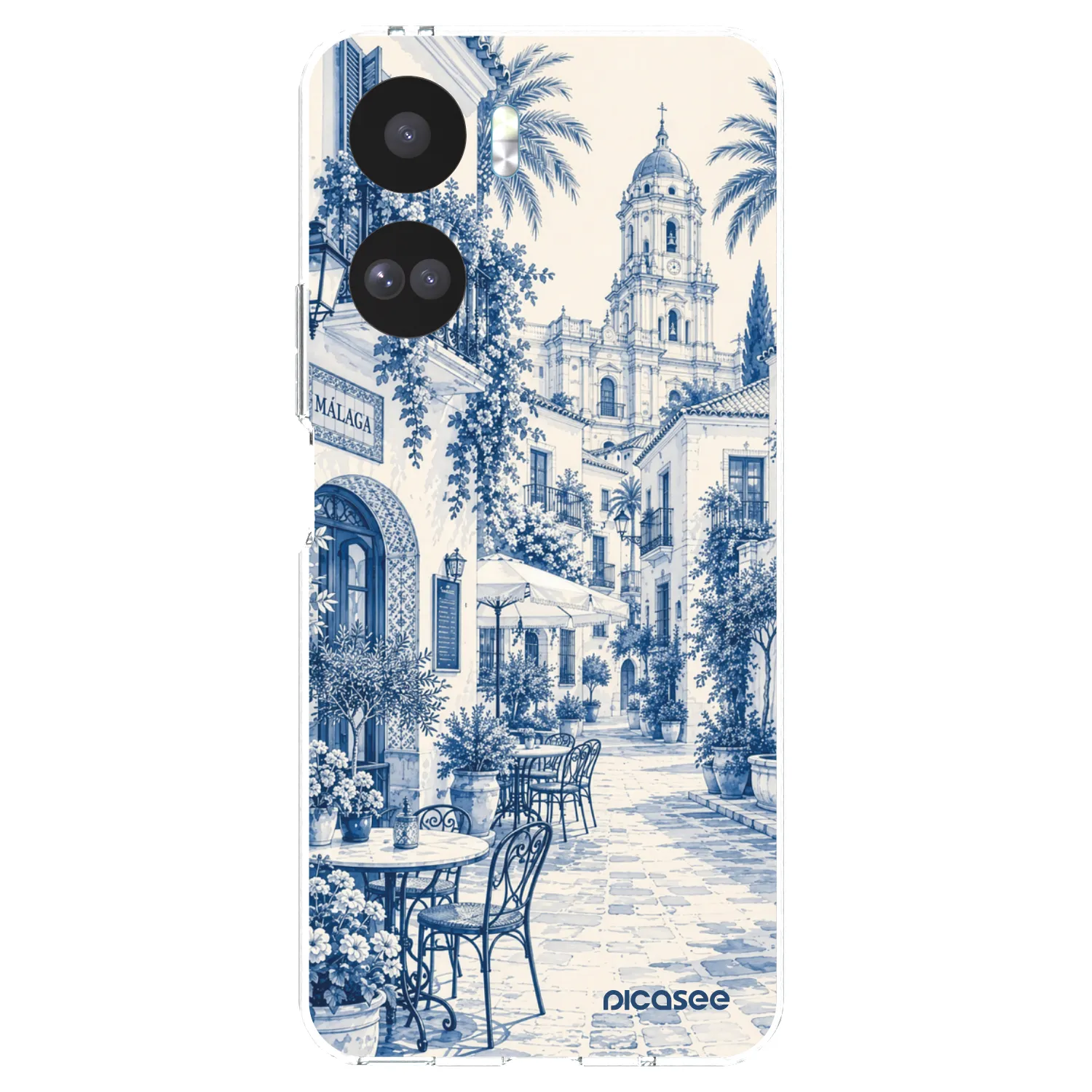 Picasee Honor 90 Lite 5G Hülle - Transparentes Silikon - Calle Azul