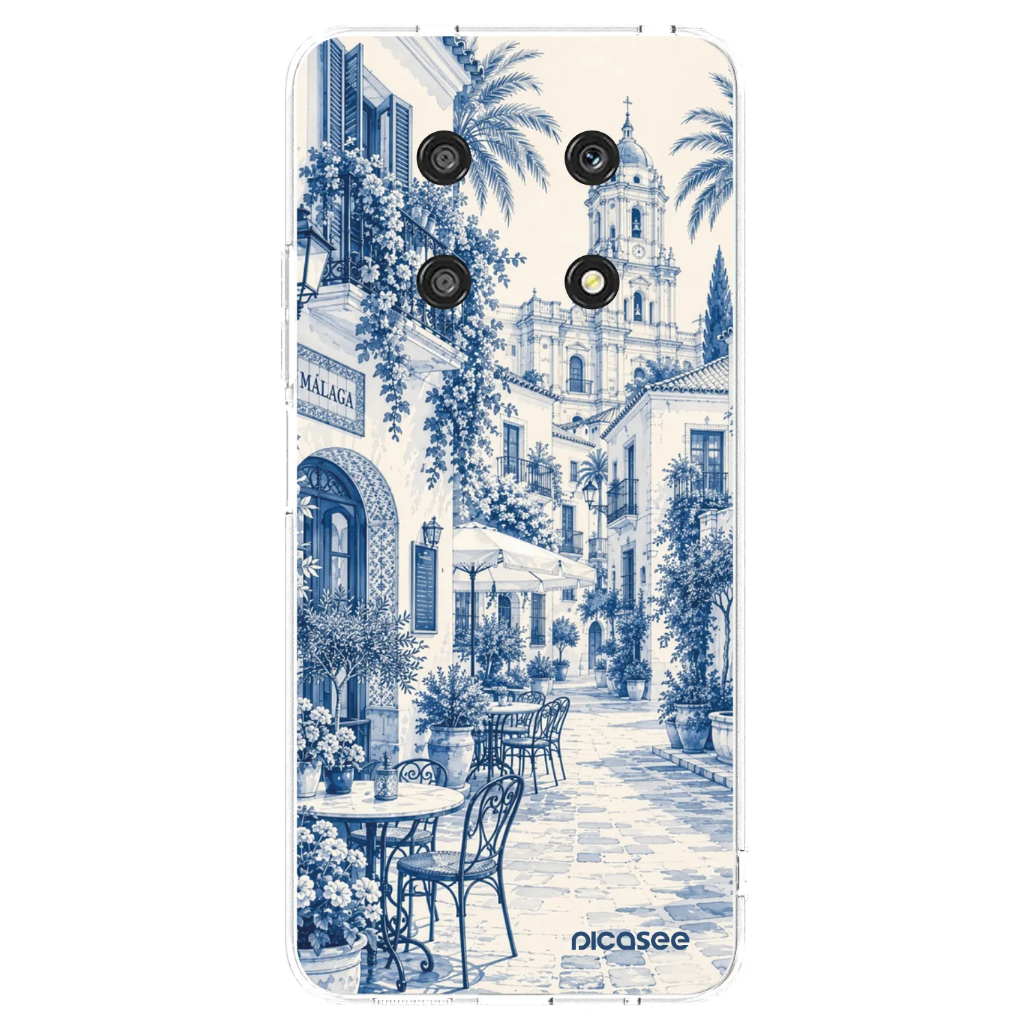 Picasee Honor Magic4 Lite 5G Hülle - Transparentes Silikon - Calle Azul