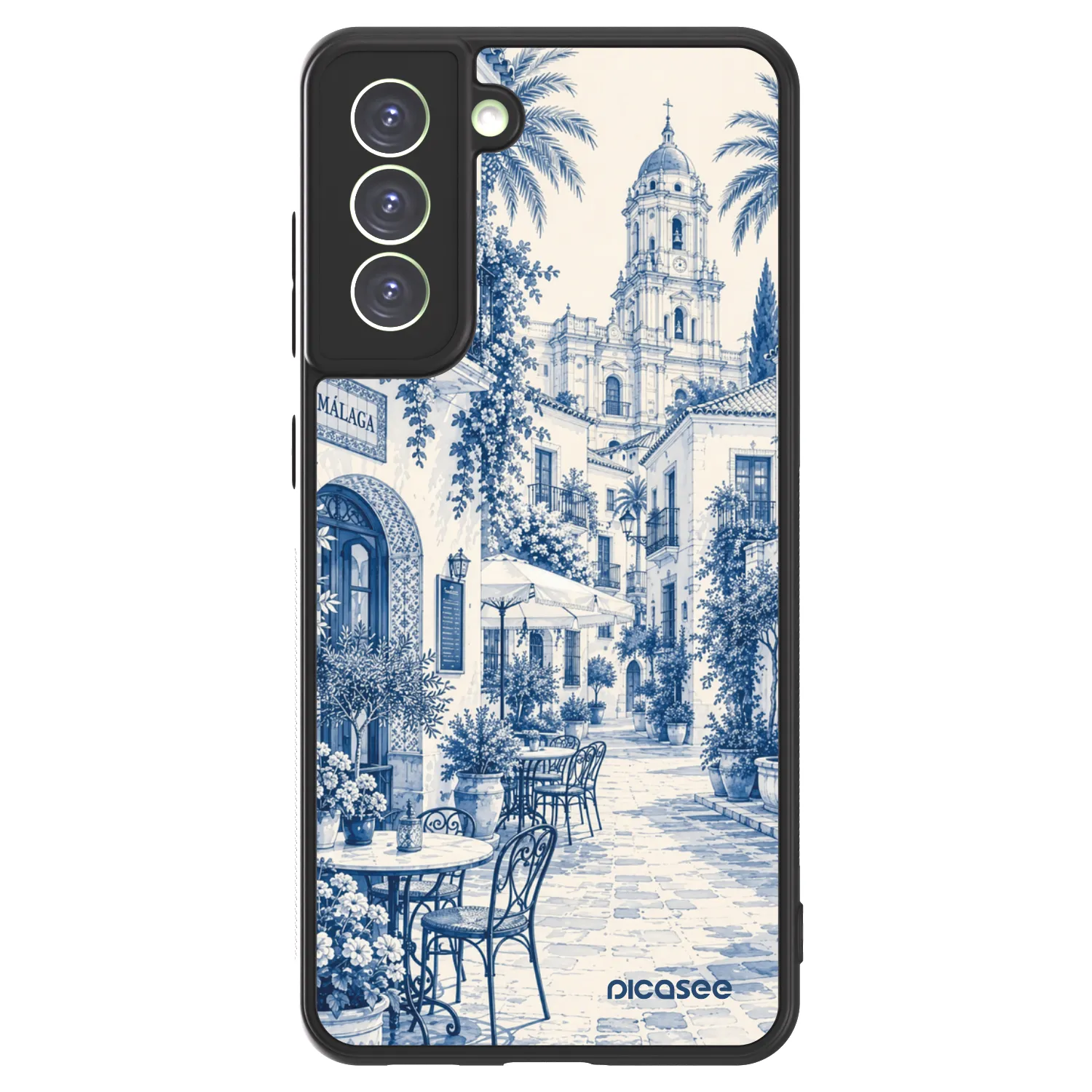 Picasee ULTIMATE CASE PowerShare für Samsung Galaxy S21 FE 5G - Calle Azul