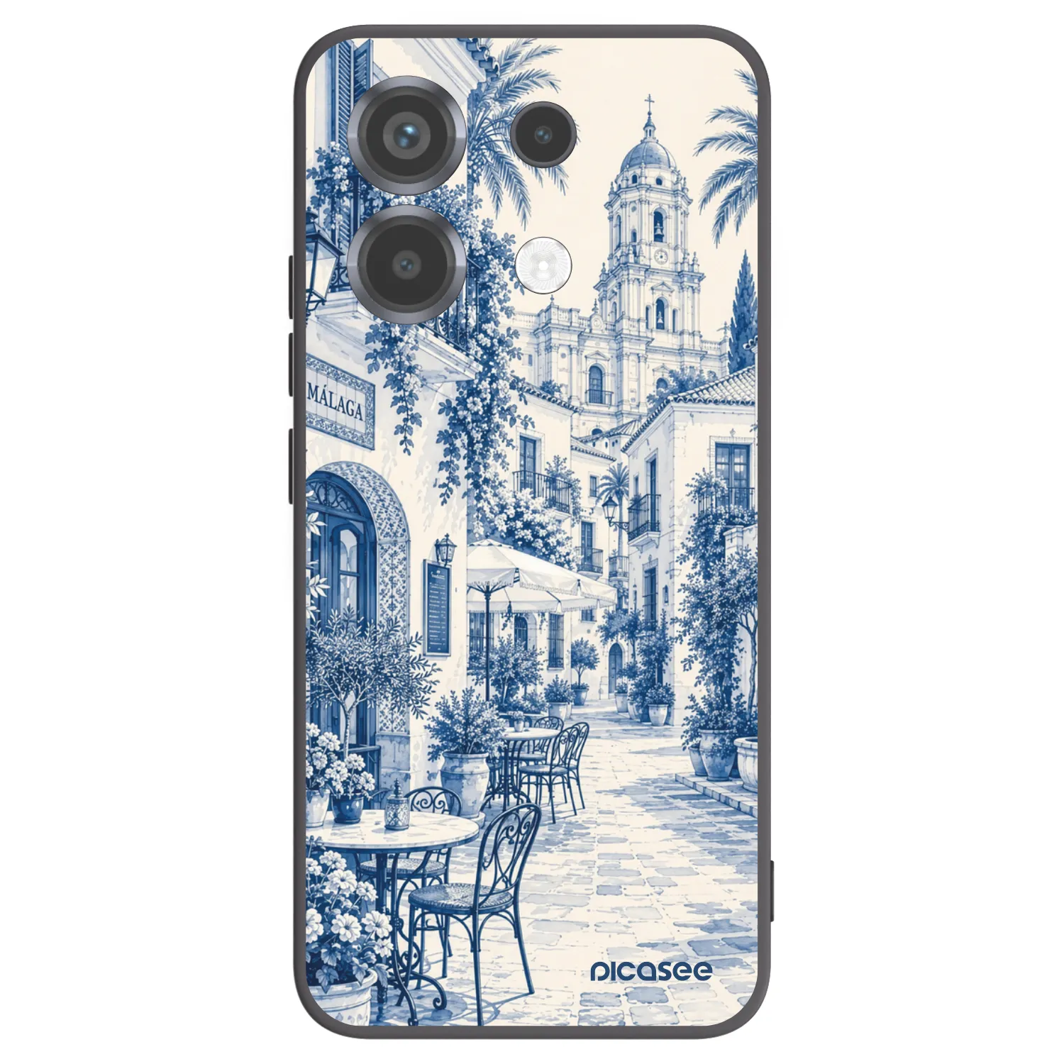 Picasee Xiaomi Poco X6 Hülle - Schwarzes Silikon - Calle Azul