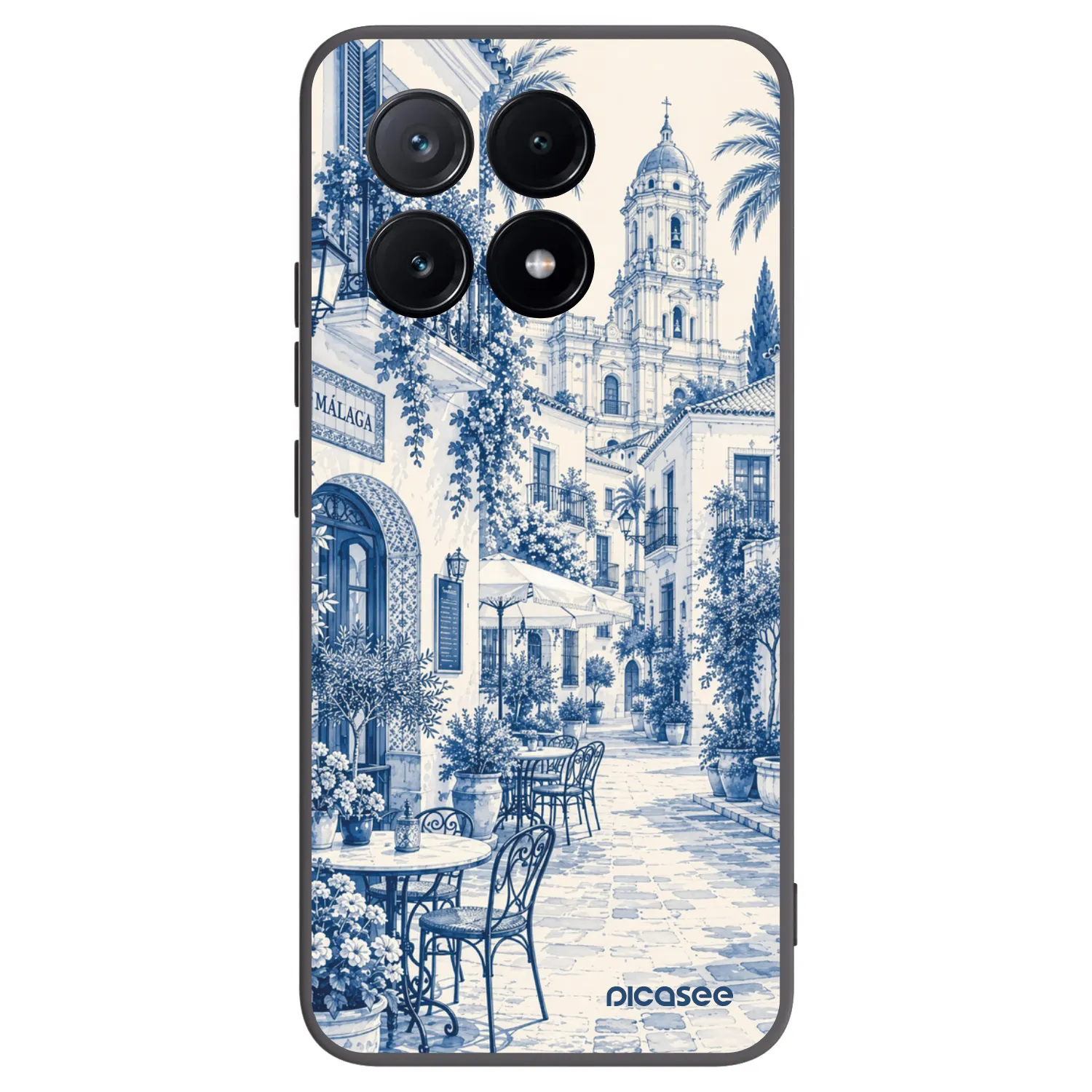 Picasee Xiaomi Poco X6 Pro Hülle - Schwarzes Silikon - Calle Azul