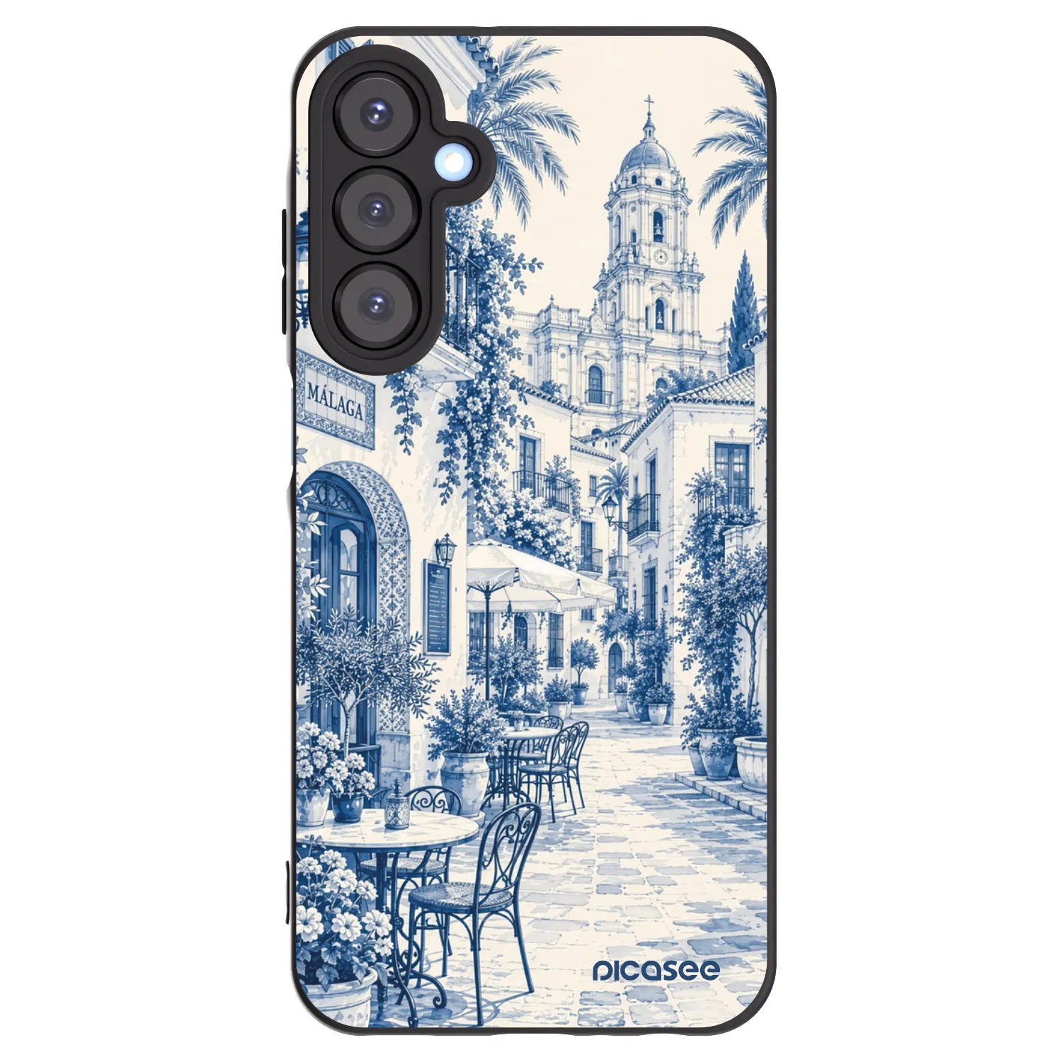 Picasee Samsung Galaxy A25 A256B 5G Hülle - Schwarzes Silikon - Calle Azul