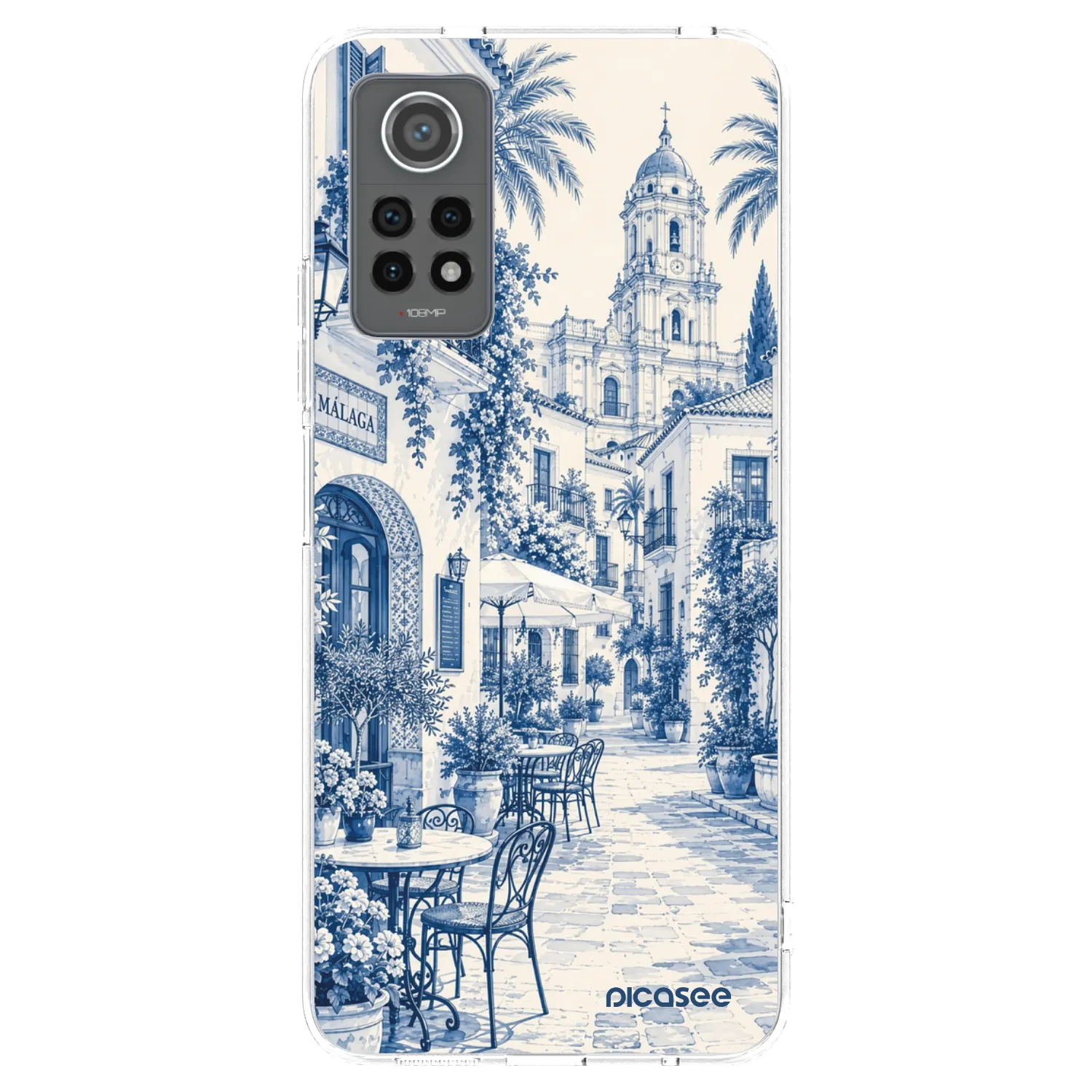 Picasee Xiaomi Redmi Note 12 Pro 4G Hülle - Transparentes Silikon - Calle Azul