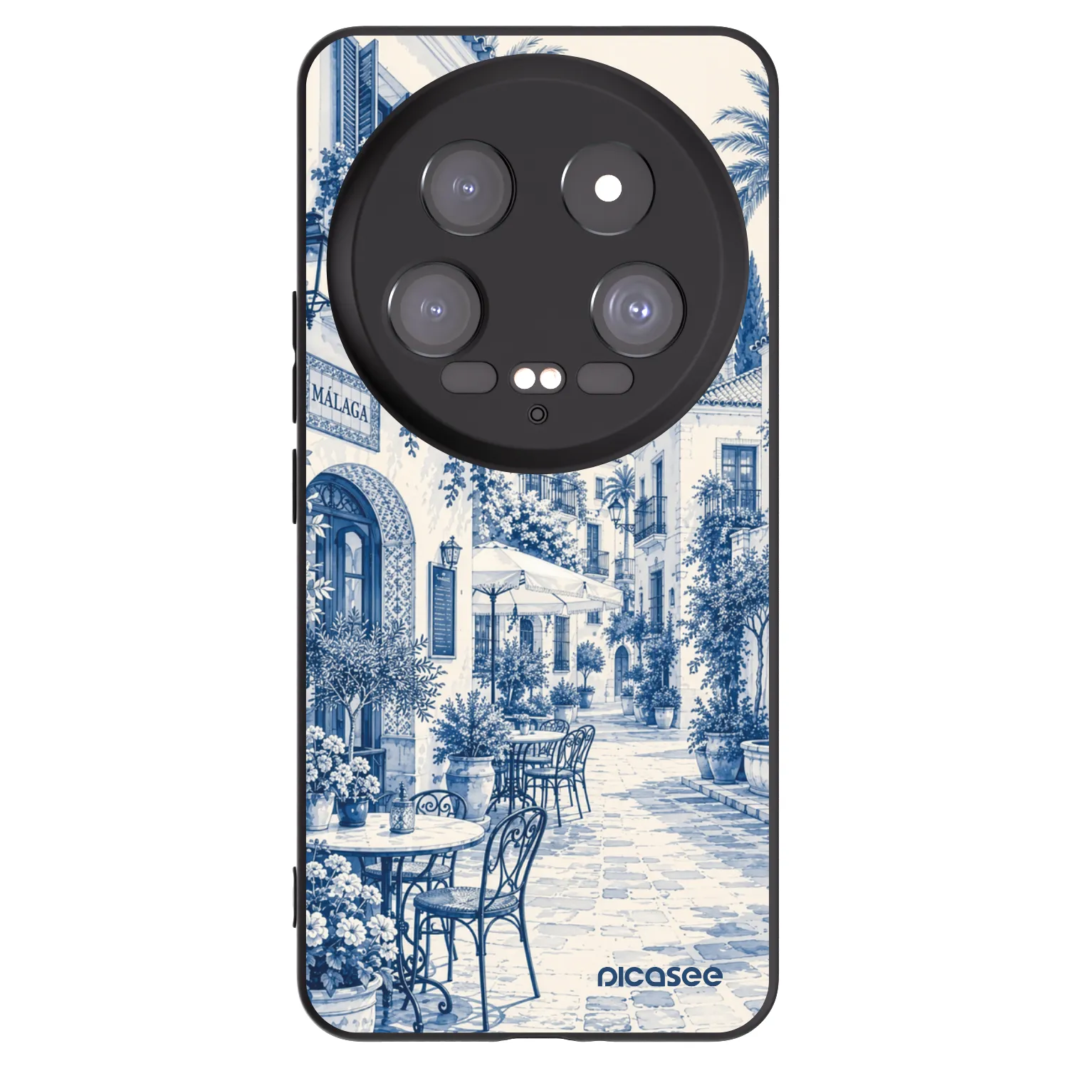 Picasee Xiaomi 14 Ultra Hülle - Schwarzes Silikon - Calle Azul