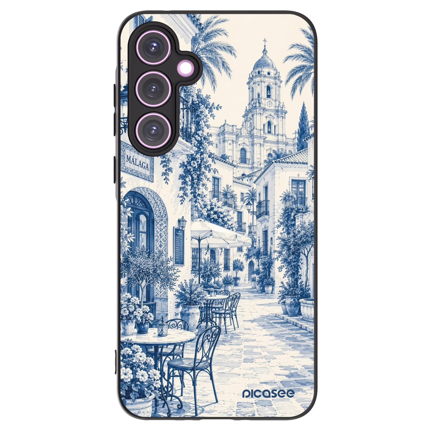 Picasee Samsung Galaxy A35 5G A356B Hülle - Schwarzes Silikon - Calle Azul