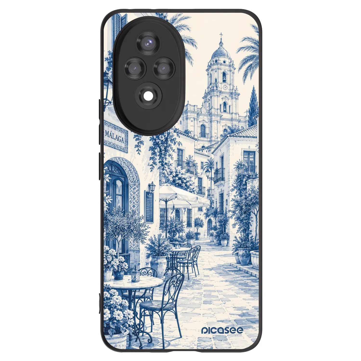 Picasee Honor 200 Pro 5G Hülle - Schwarzes Silikon - Calle Azul