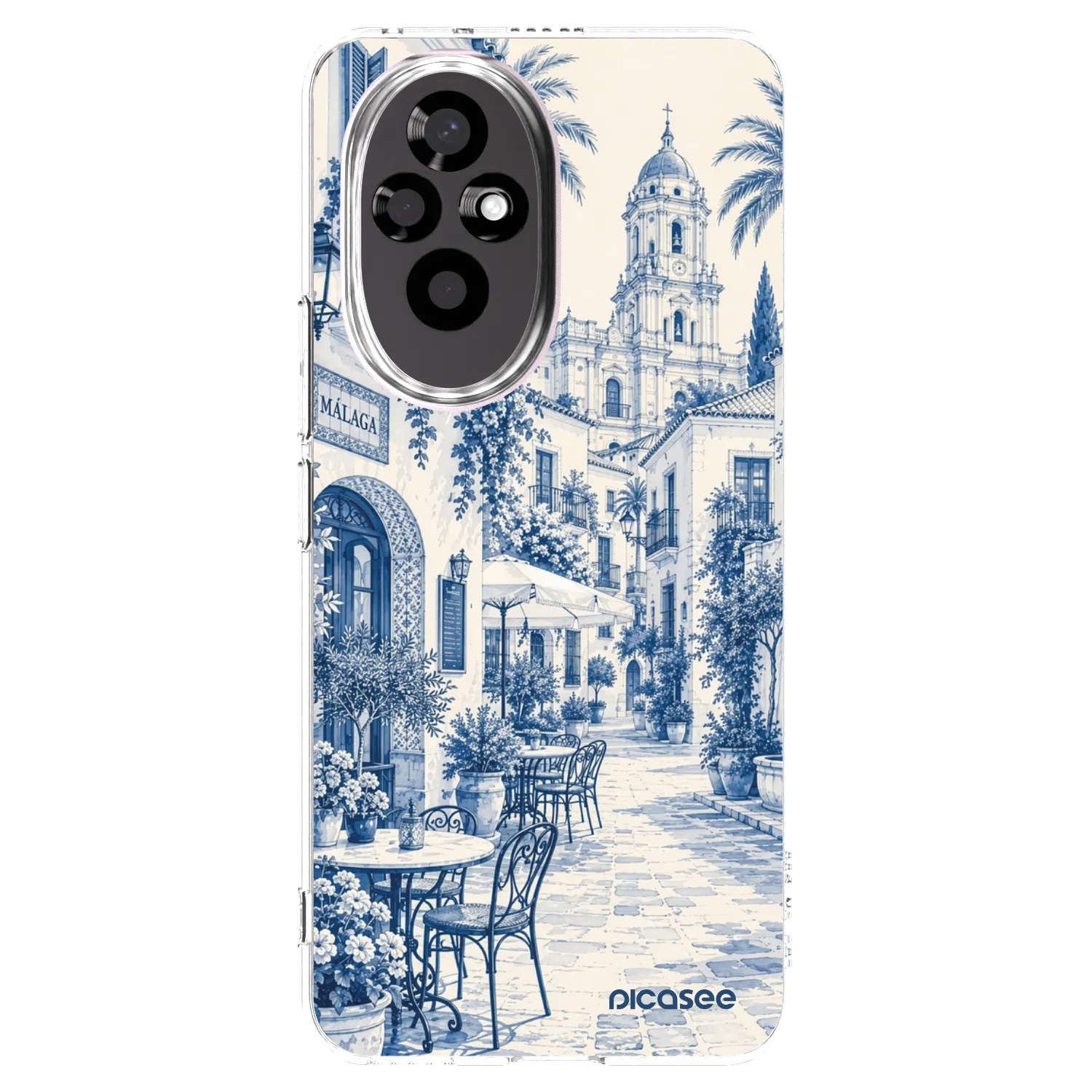Picasee Honor 200 Pro 5G Hülle - Transparentes Silikon - Calle Azul