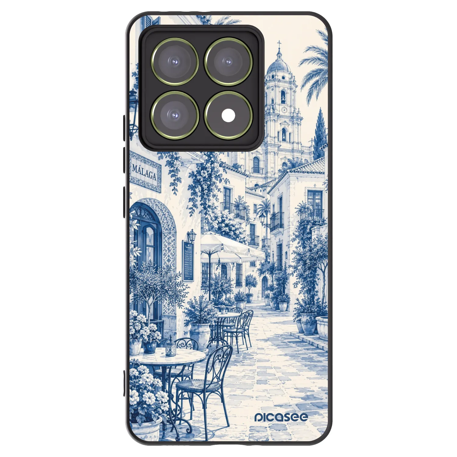 Picasee Xiaomi 14T Hülle - Schwarzes Silikon - Calle Azul