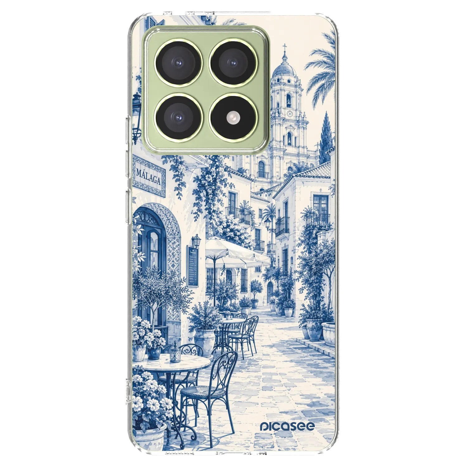 Picasee Xiaomi 14T Hülle - Transparentes Silikon - Calle Azul