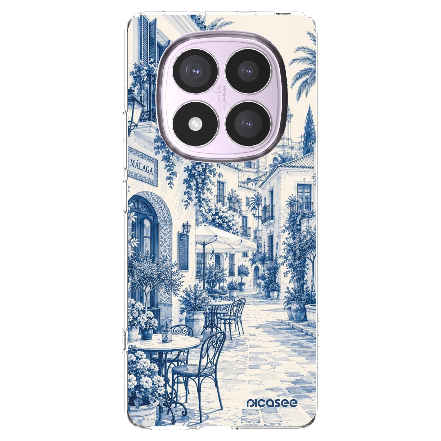 Picasee Xiaomi Redmi Note 14 Pro 5G Hülle - Transparentes Silikon - Calle Azul