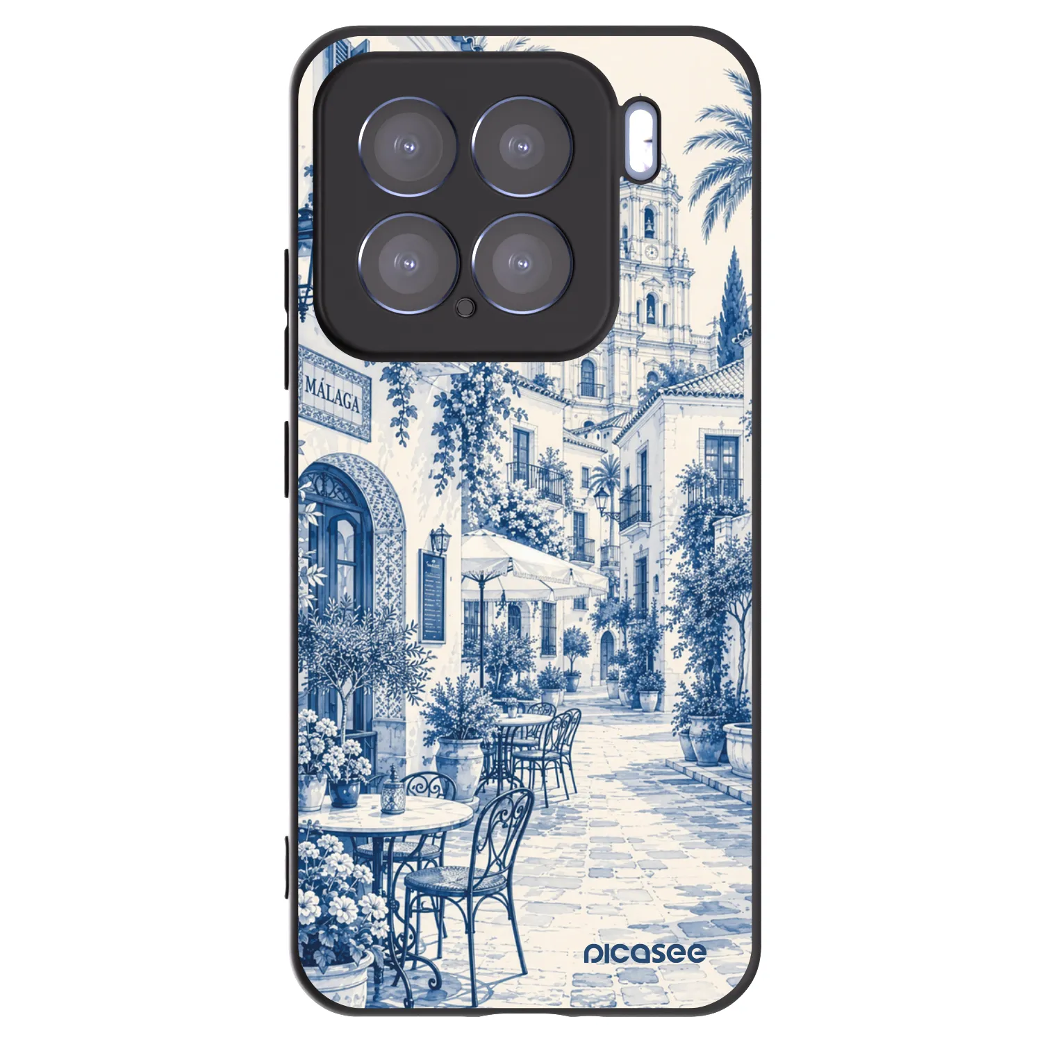 Picasee Xiaomi 15 Hülle - Schwarzes Silikon - Calle Azul