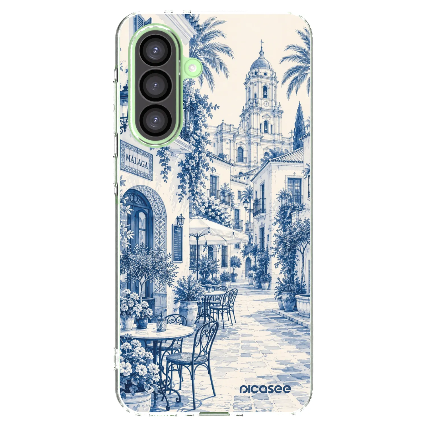 Picasee Samsung Galaxy A26 5G A266B Hülle - Transparentes Silikon - Calle Azul
