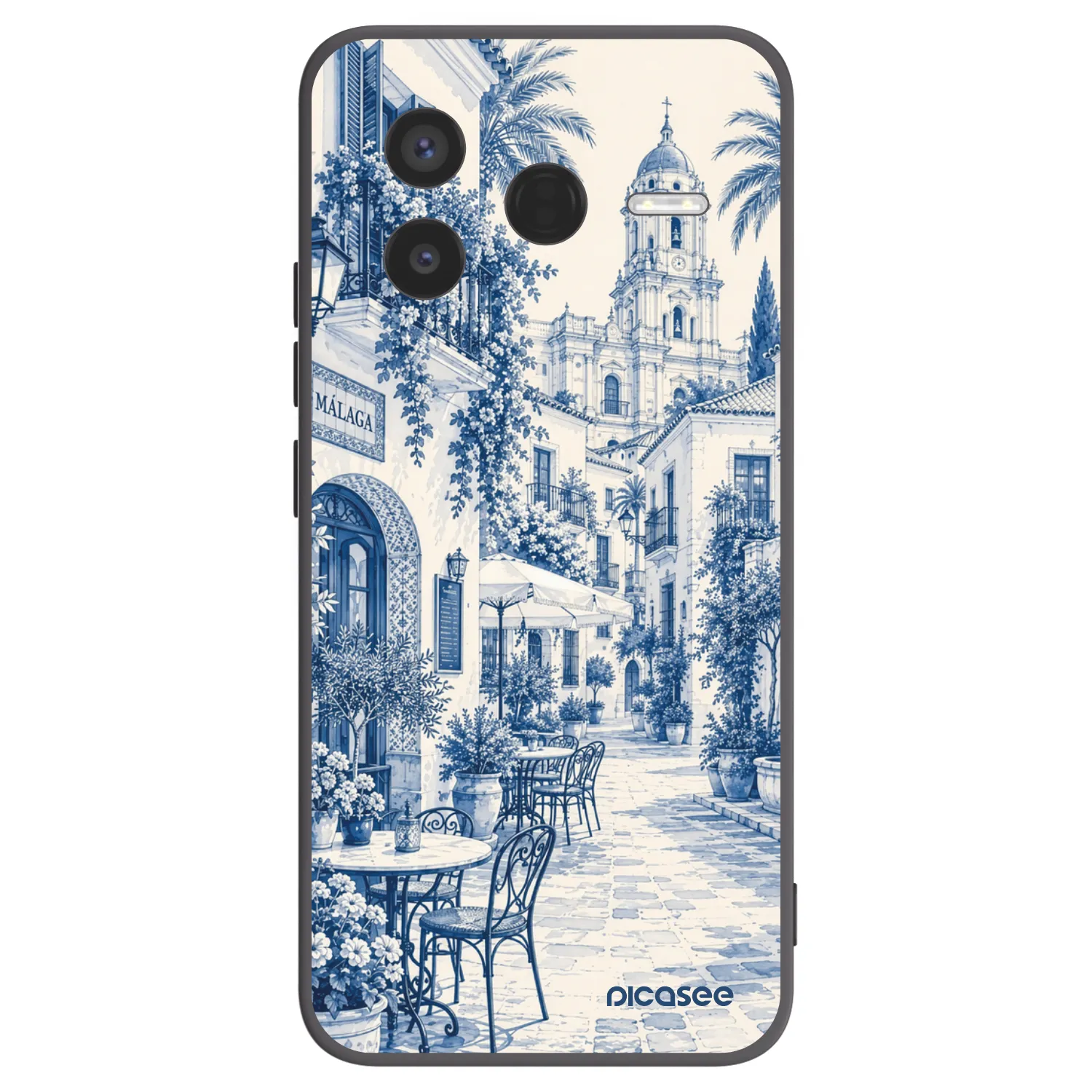 Picasee Xiaomi Poco F7 Pro 5G Hülle - Schwarzes Silikon - Calle Azul