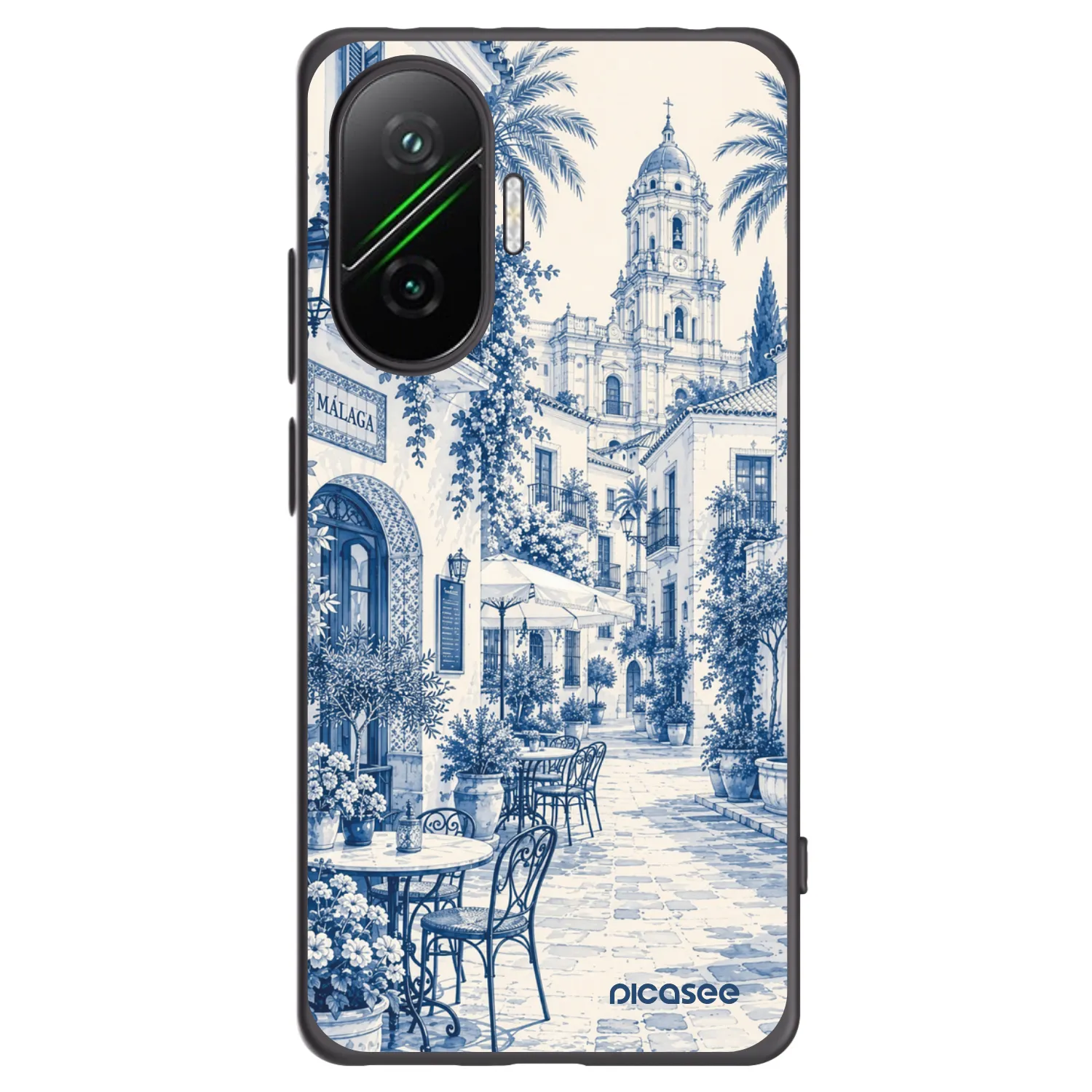 Picasee Xiaomi Poco F7 5G Hülle - Schwarzes Silikon - Calle Azul