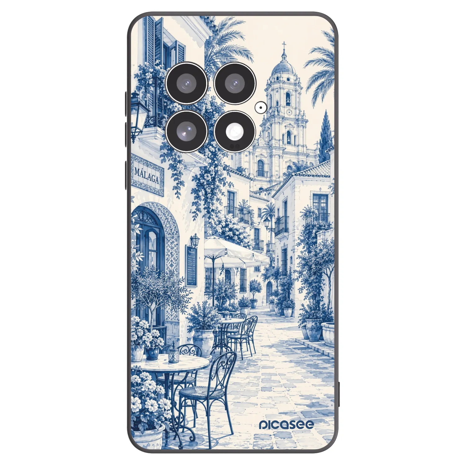 Picasee OnePlus 13 5G Hülle - Schwarzes Silikon - Calle Azul