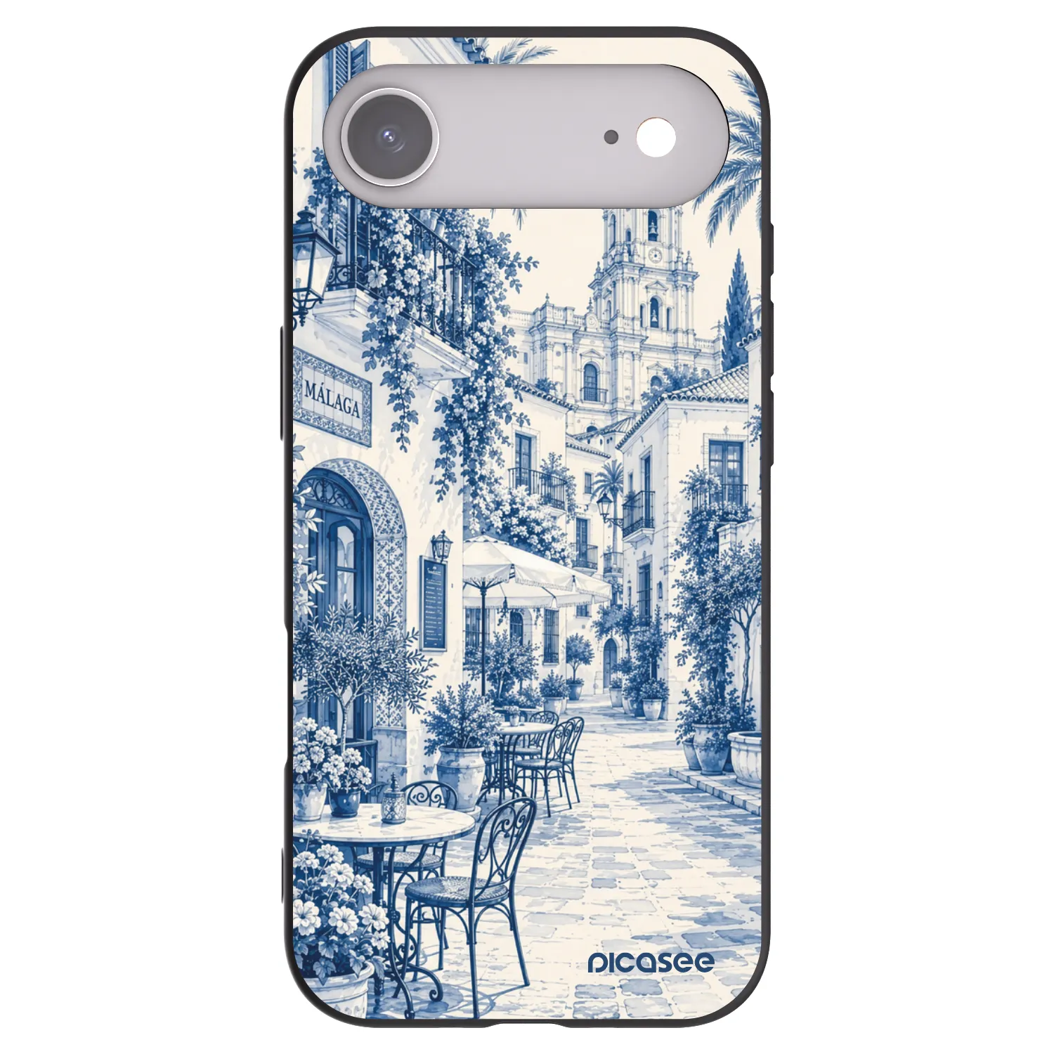 Picasee Apple iPhone Air Hülle - Schwarzes Silikon - Calle Azul