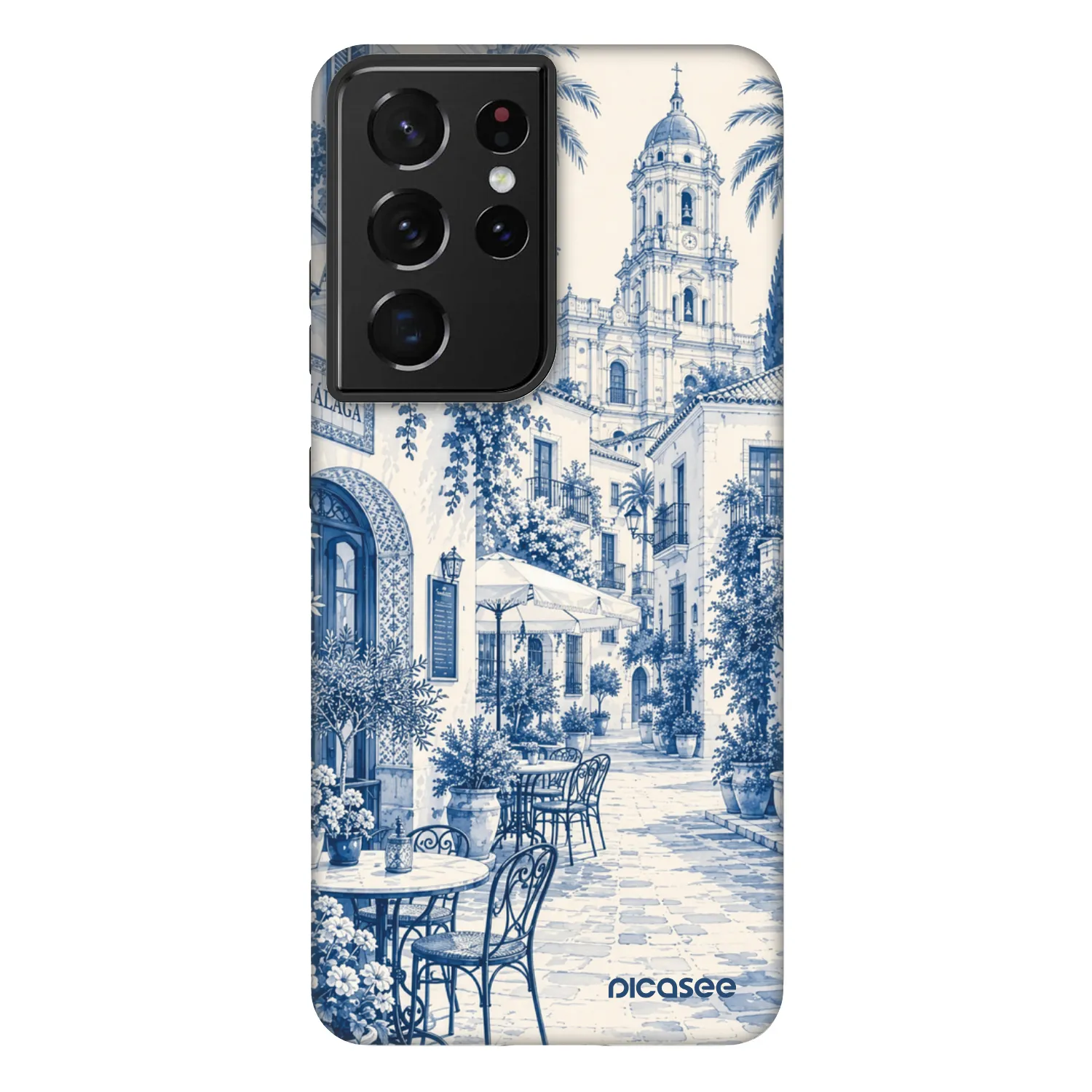 Picasee Fashion Case für Samsung Galaxy S21 Ultra 5G G998B - Calle Azul