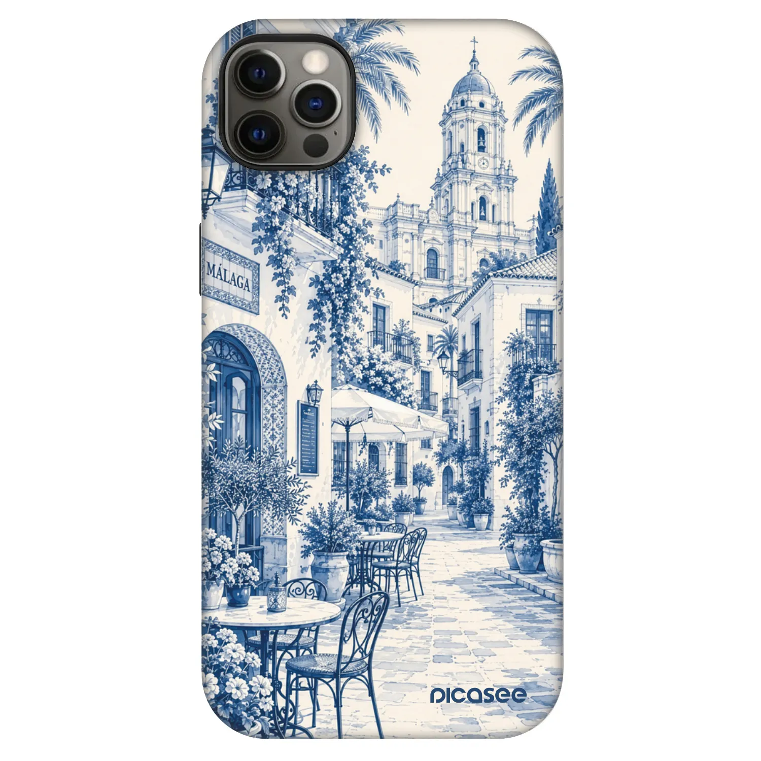 Picasee Fashion Case MagSafe für Apple iPhone 12 Pro Max - Calle Azul