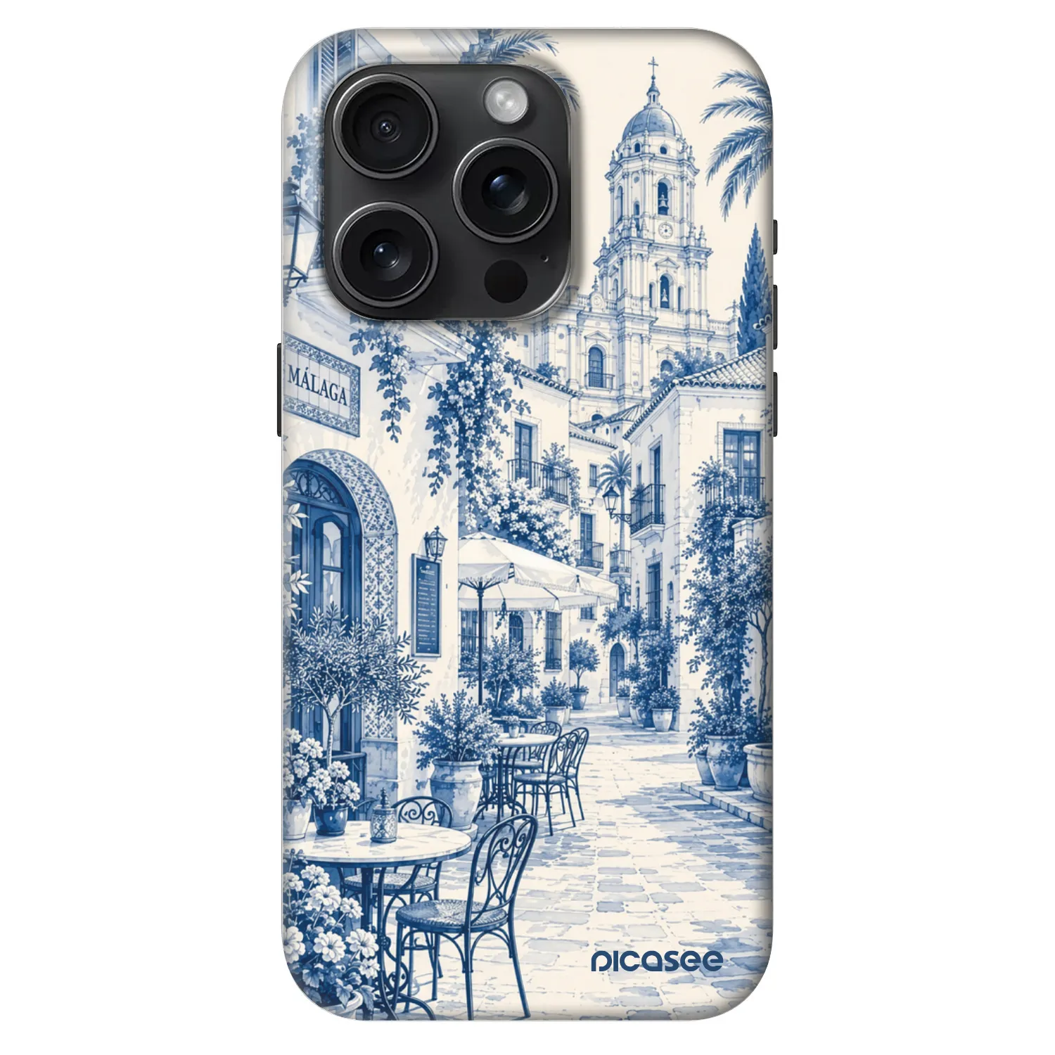 Picasee Fashion Case MagSafe für Apple iPhone 15 Pro - Calle Azul