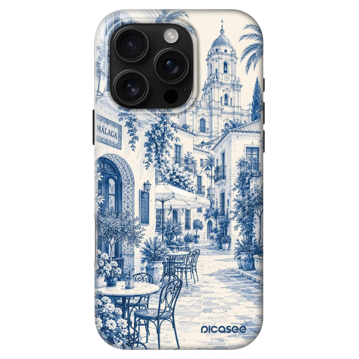 Picasee Fashion Case MagSafe für Apple iPhone 16 Pro - Calle Azul