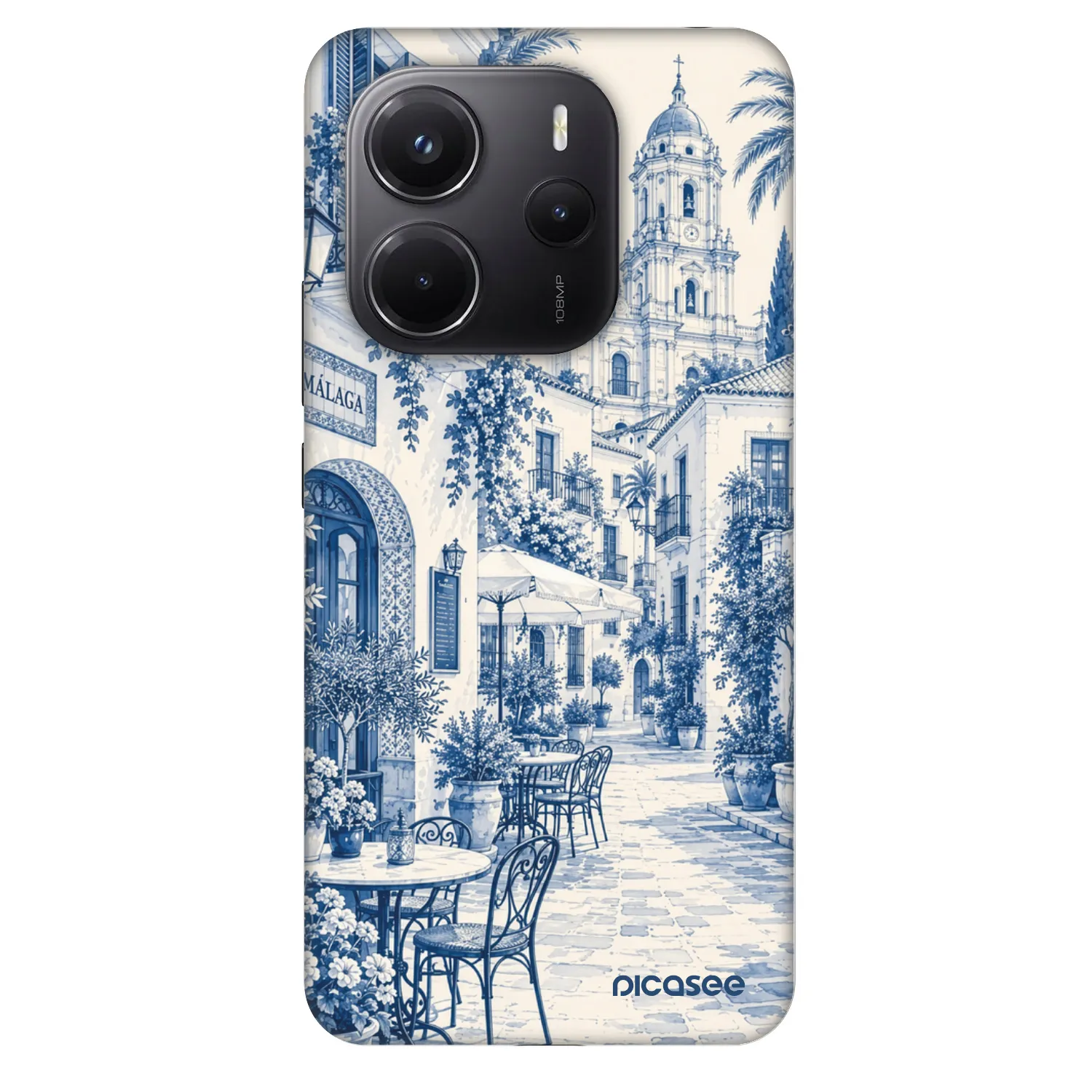 Picasee Fashion Case für Xiaomi Redmi Note 14 4G - Calle Azul