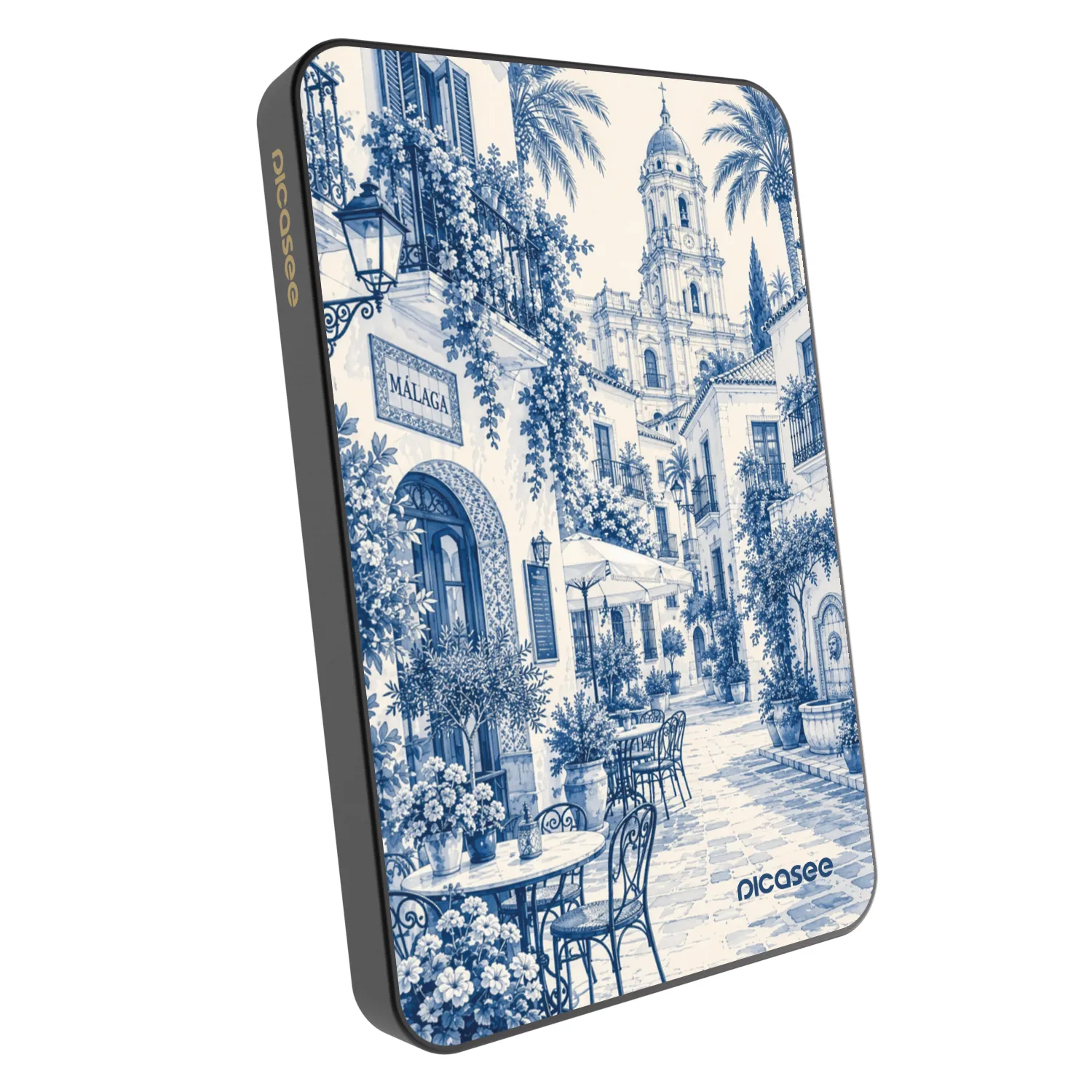 Picasee Powerbank mit MagSafe 5 000 mAh Grau - Calle Azul